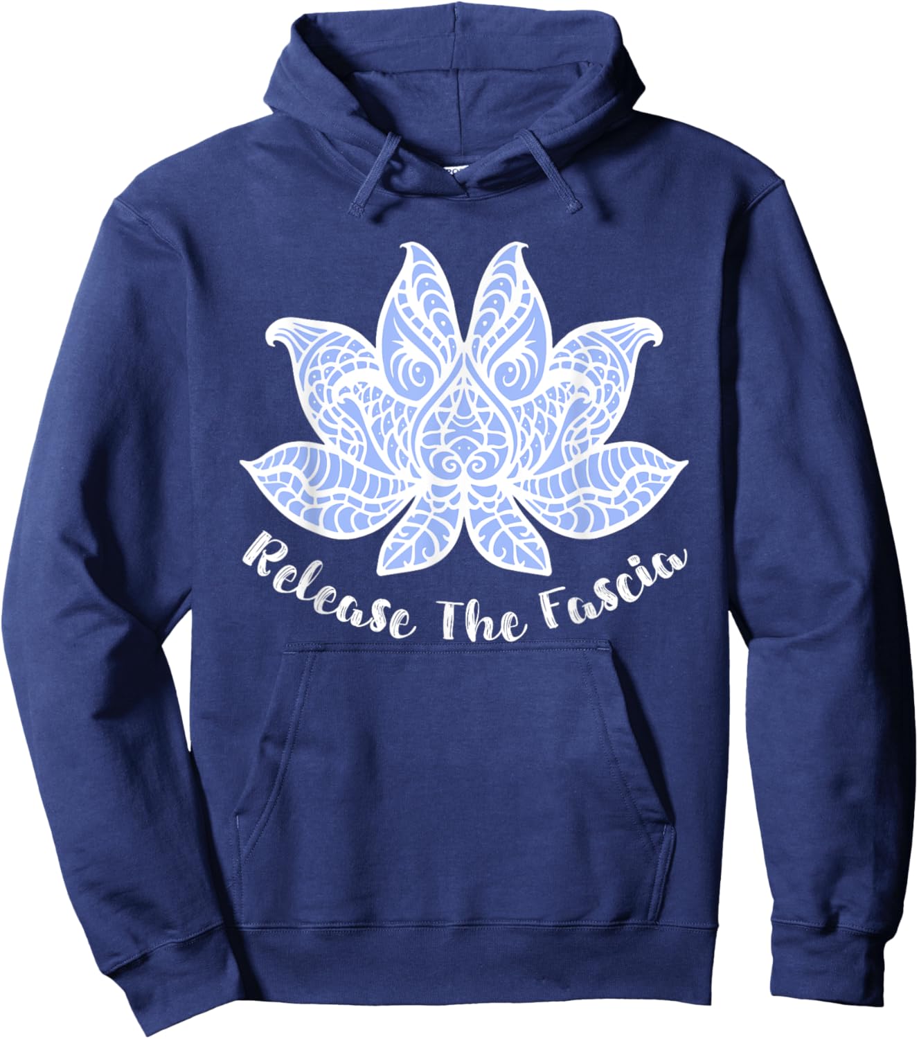 Massage Therapy PT Myofascial Release Fascia Lotus Flower Hoodie - Hoodie | Navy