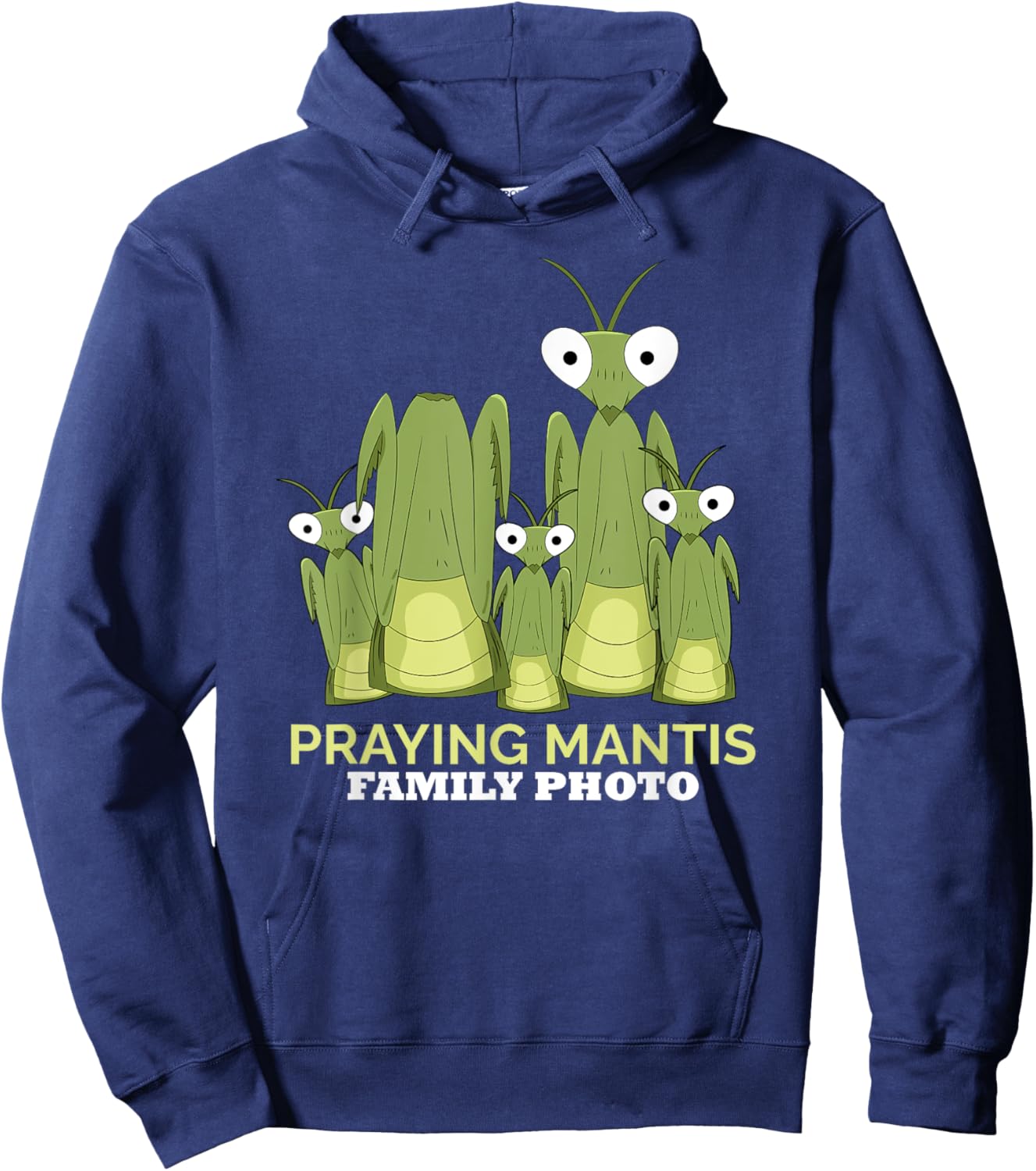 Praying Mantis Family Photo Insect Funny Praying Mantis Hoodie - Hoodie | Navy