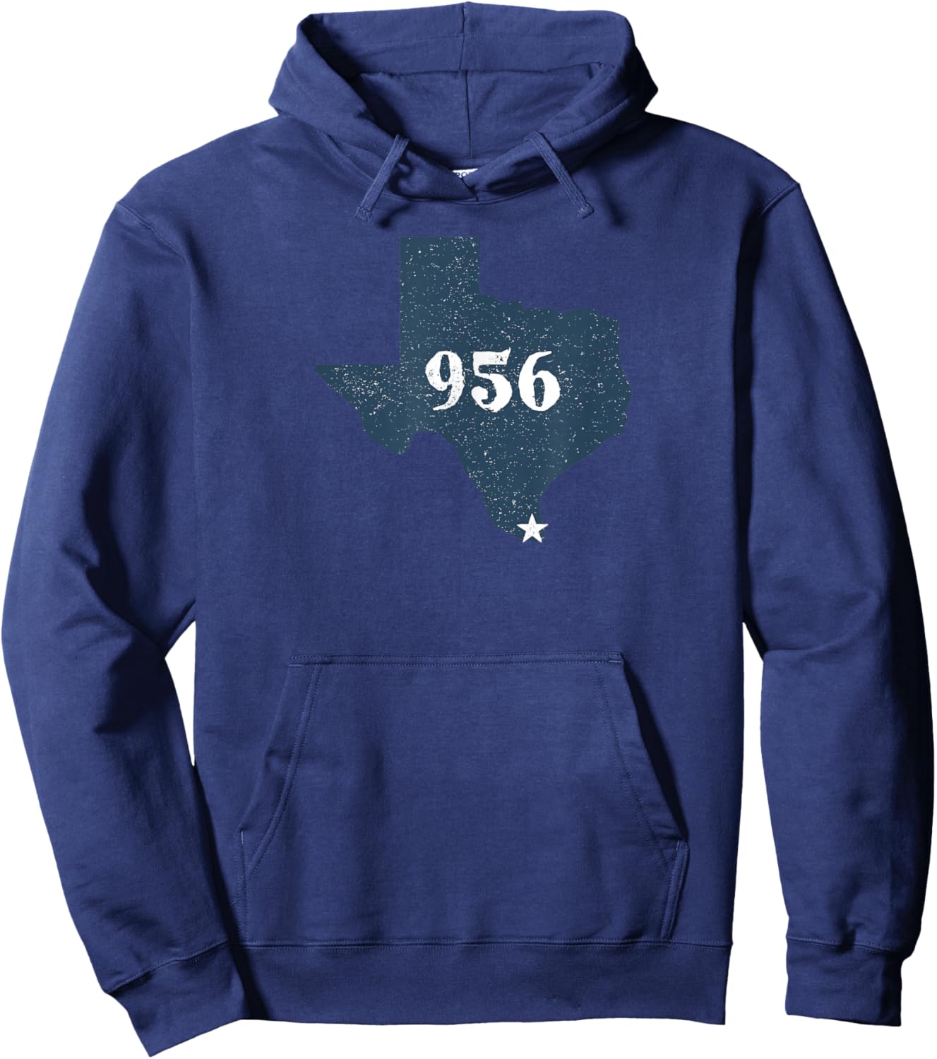 Simple Texas 956 Graphic Hoodie - Hoodie | Navy