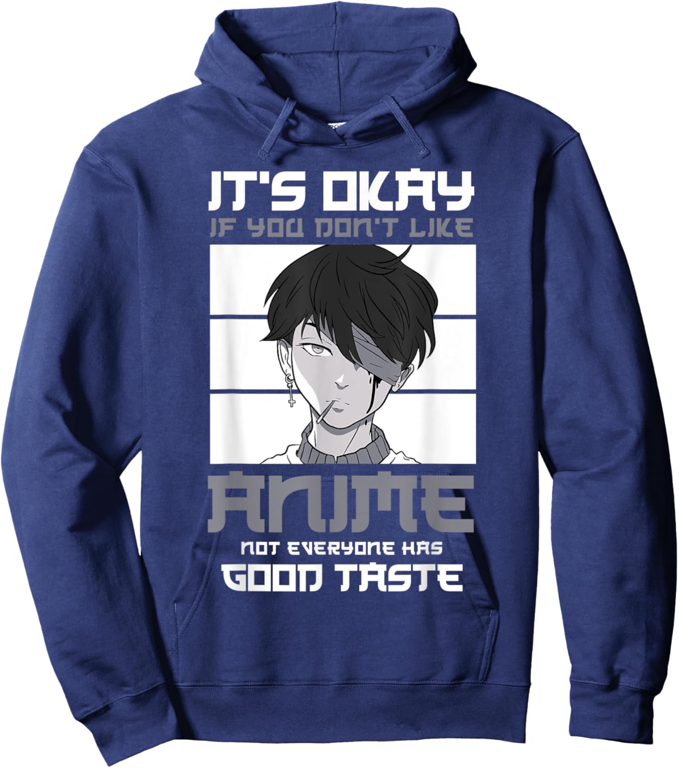 It's okay if you don't like anime not everyone Anime Hoodie - Hoodie | Navy