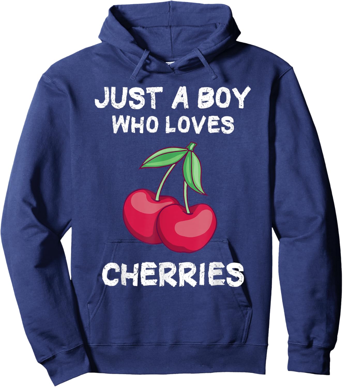 Just a Boy who loves Cherries Hoodie - Hoodie | Navy