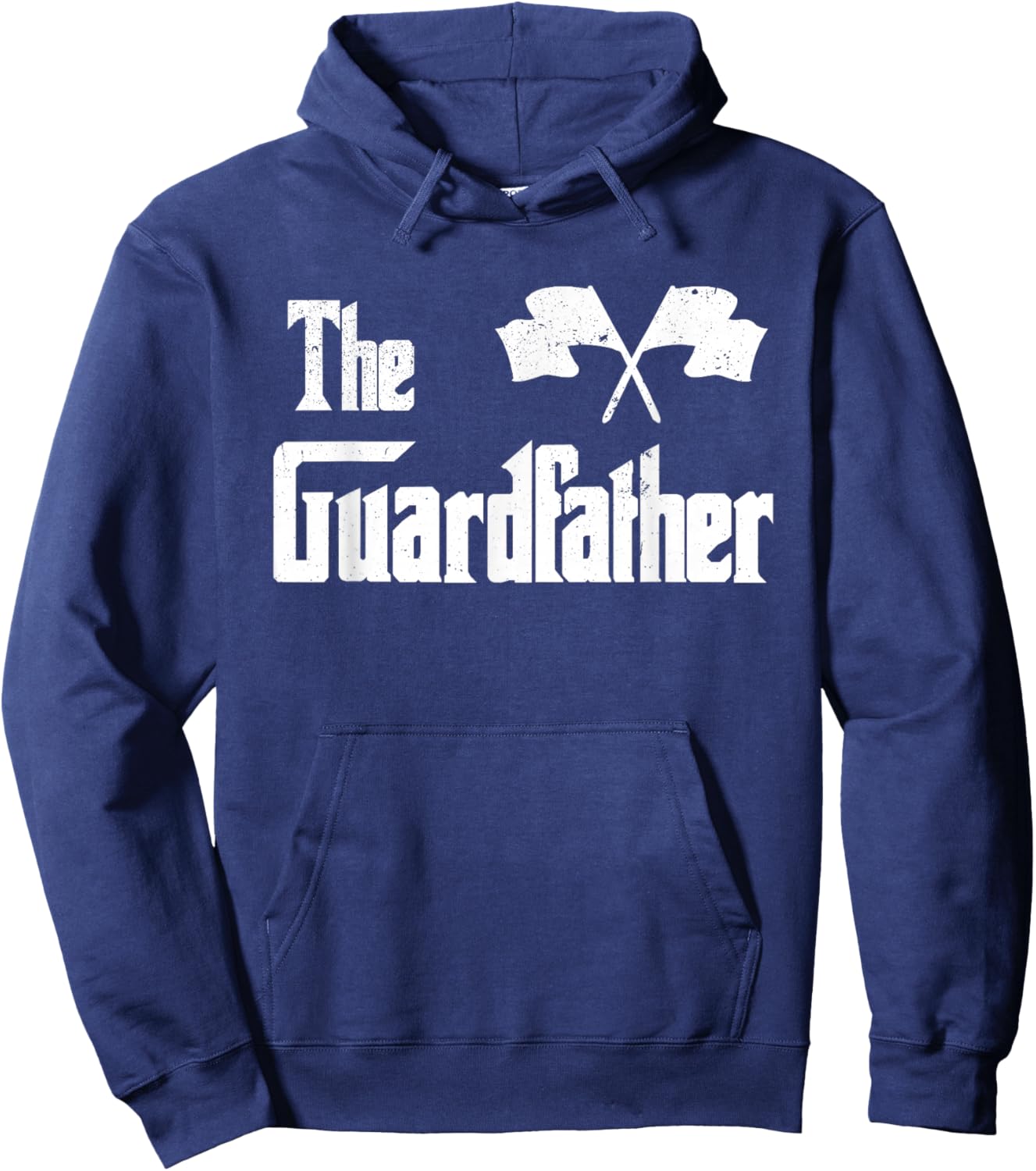 The Guardfather Funny Meme Color Guard Proud Dad Colorguard Hoodie - Hoodie | Navy