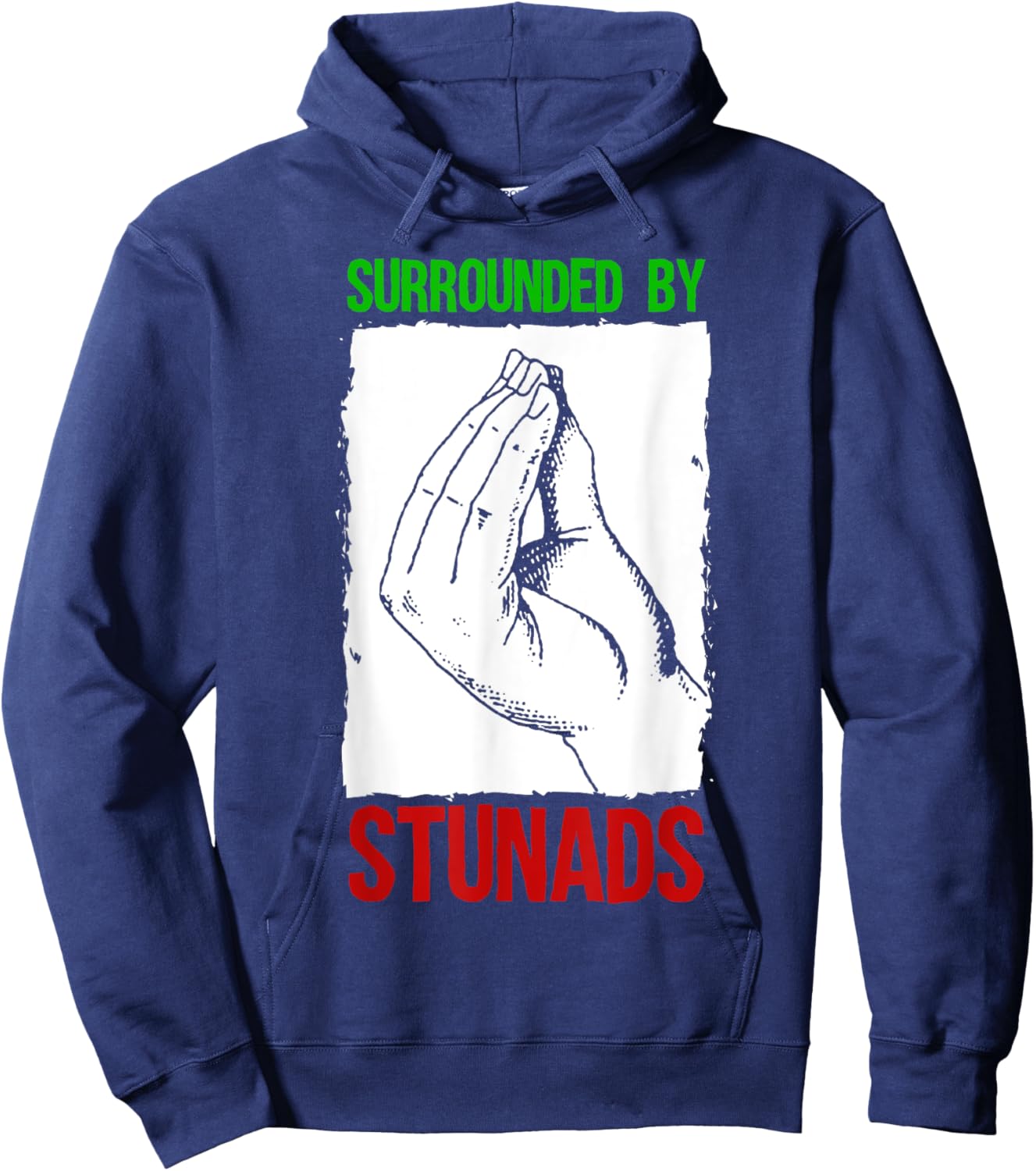 Funny Italian Design Men Women Italy Italian Hand Gesture Hoodie - Hoodie | Navy