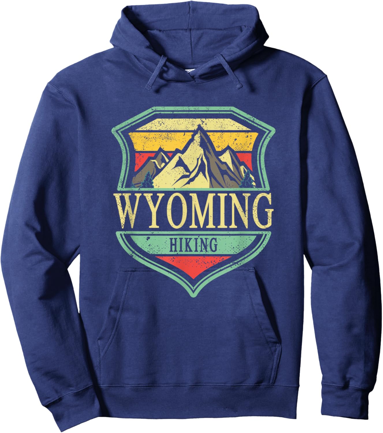 American State Wyoming - Mountain Hiking Hoodie - Hoodie | Navy