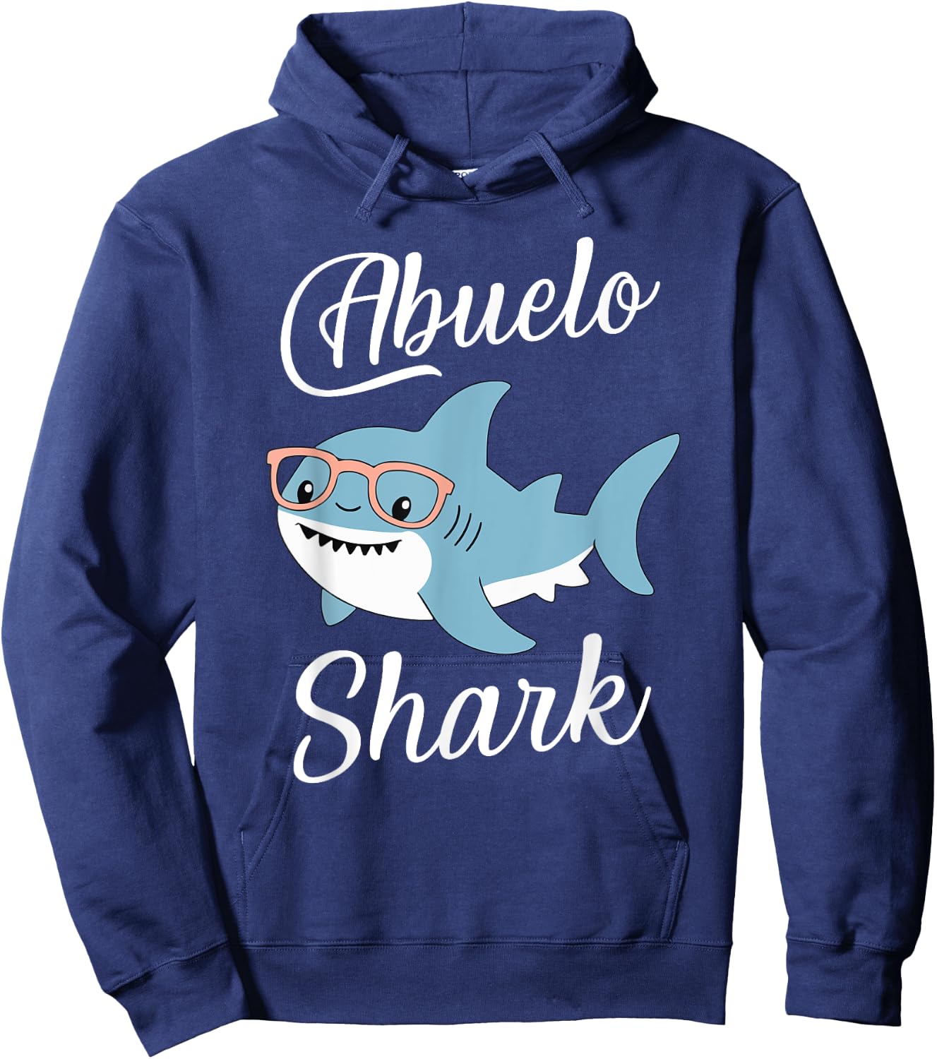 Abuelo Shark Funny Matching Family Grandpa Hoodie - Hoodie | Navy