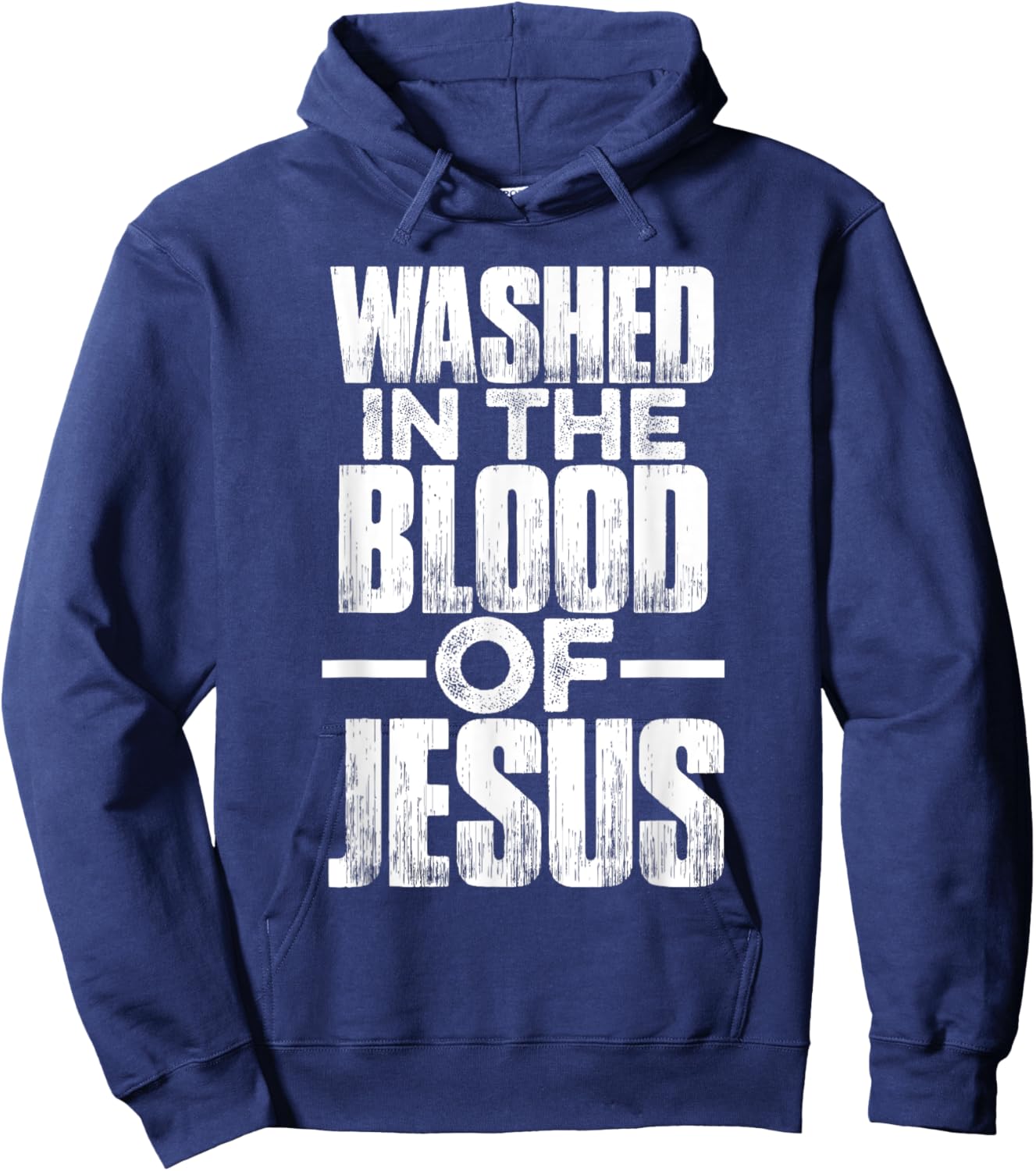 Washed in the blood of Jesus for Christians Hoodie - Hoodie | Navy