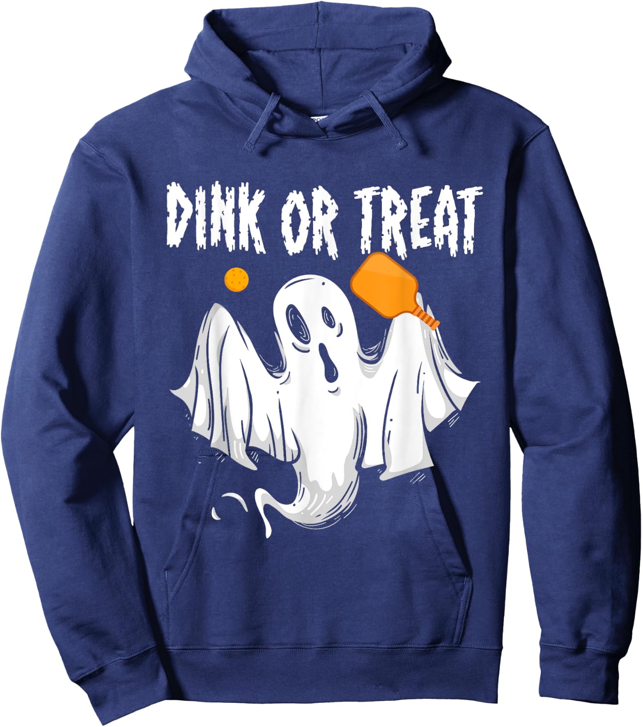 Dink Or Treat Halloween Pickleball Hoodie - Hoodie | Navy