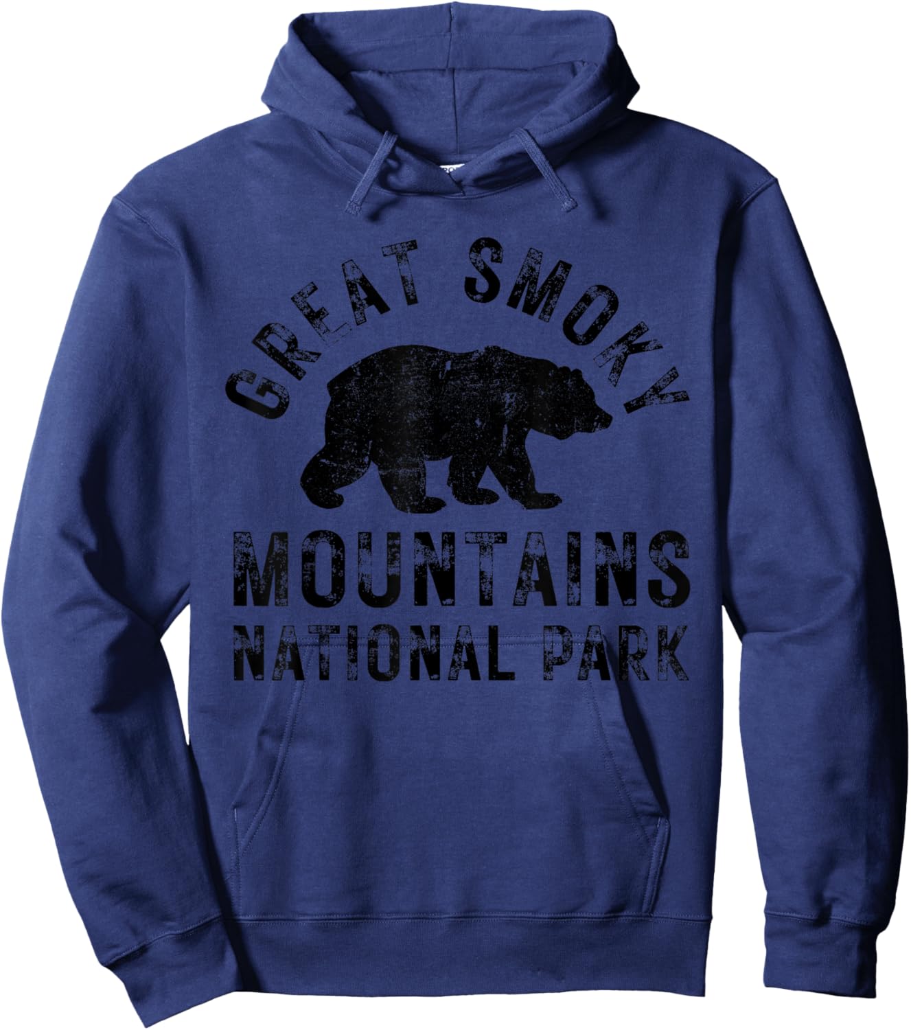 Great Smoky Mountains National Park Bear Hike Outdoors Hoodie - Hoodie | Navy