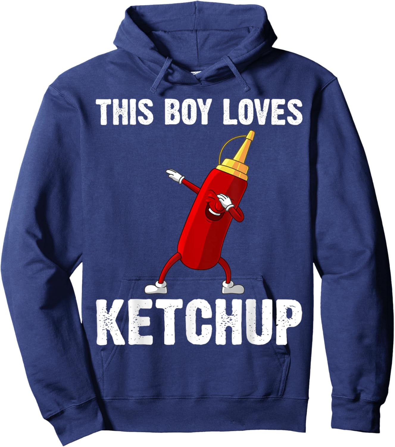 Funny Ketchup Gift Boys Kids Ketchup Merchandise Tomato Hoodie - Hoodie | Navy
