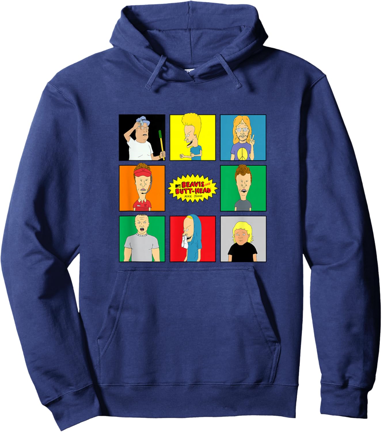 Beavis and Butthead - Boxed In Hoodie - Hoodie | Navy