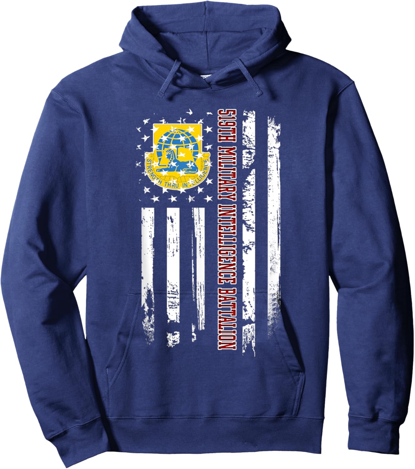 519th Military Intelligence Battalion Veteran Day Christmas Hoodie - Hoodie | Navy