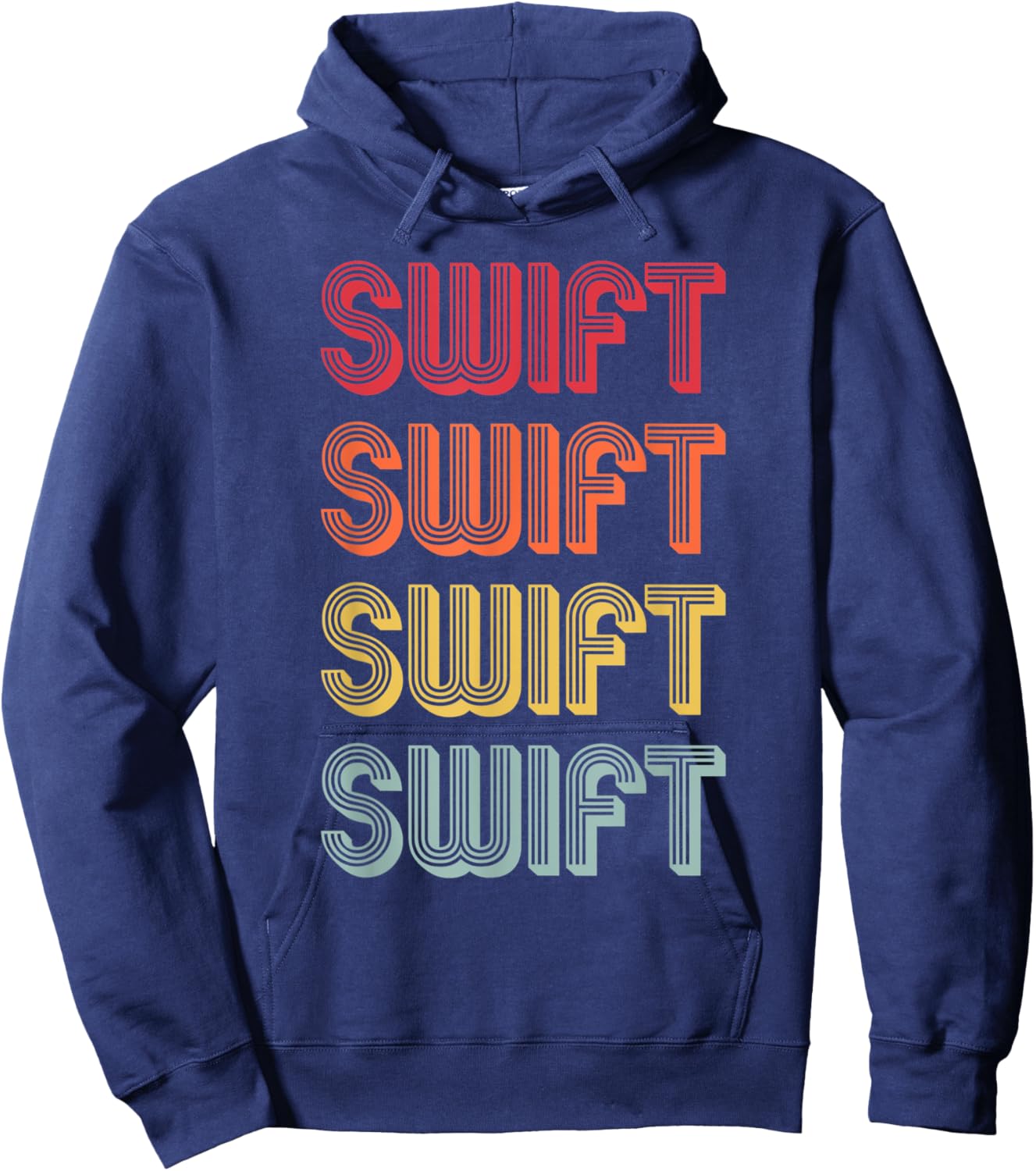 SWIFT Gift Surname Funny Retro Vintage 80s Birthday Reunion Hoodie - Hoodie | Navy