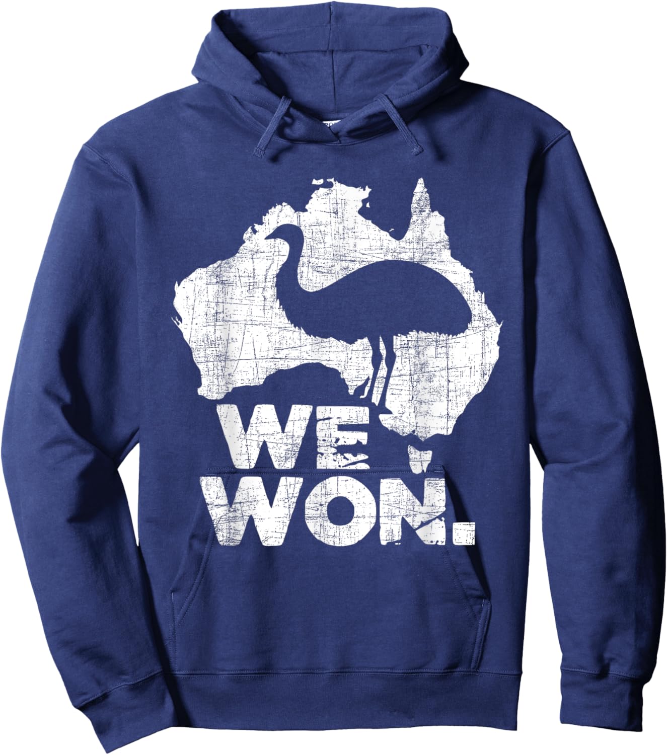 We Won - Great Emu War Australian History Emu Lover Hoodie - Hoodie | Navy