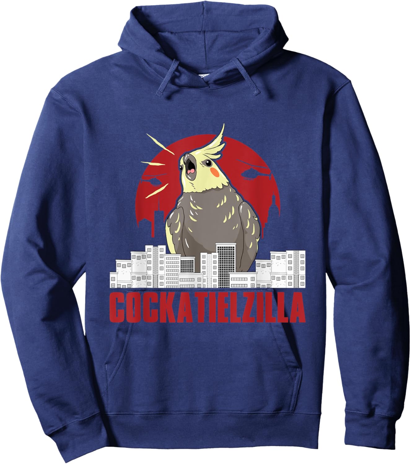 Cute cockatiel parrot, Cockatielzilla funny gifts Hoodie - Hoodie | Navy