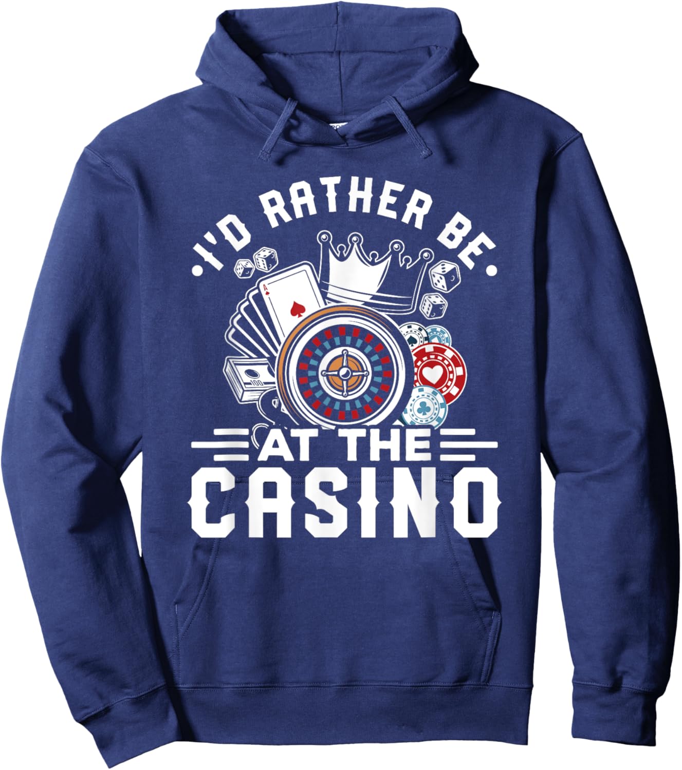 Casino Lover I'd Rather Be At The Casino Las Vegas Trip Hoodie - Hoodie | Navy