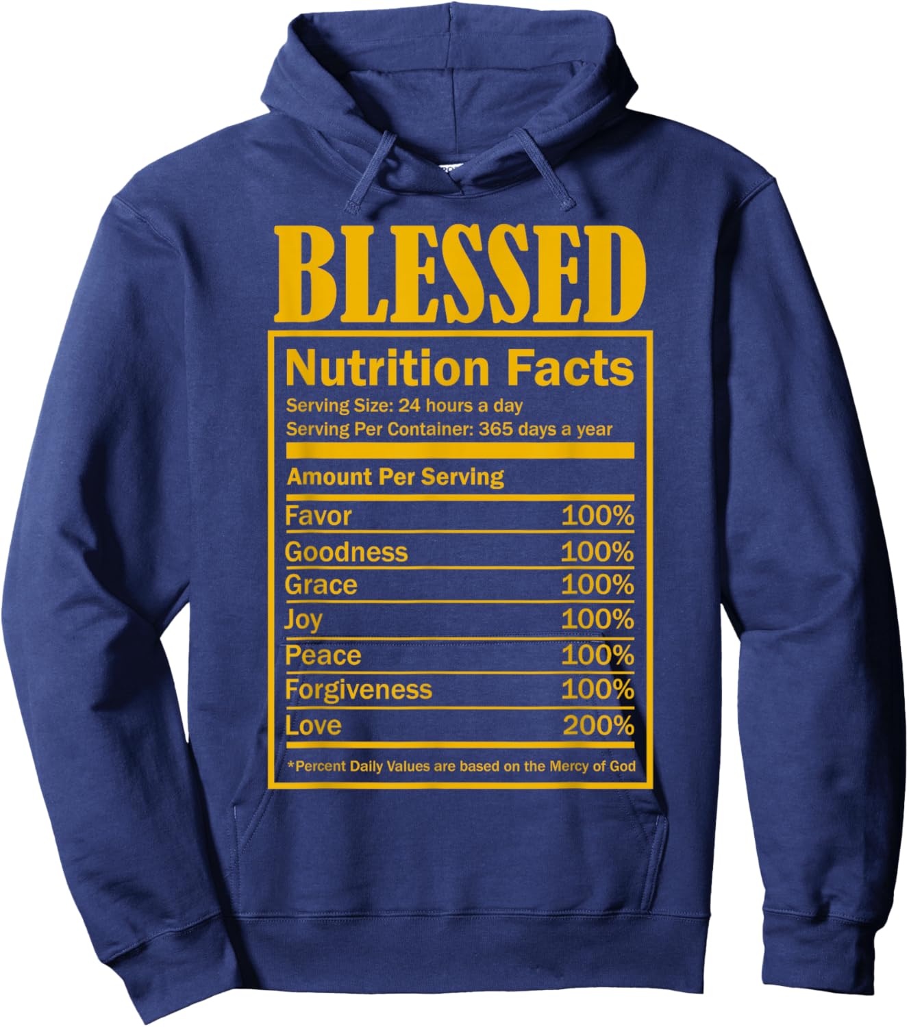 Faith Based Shirt Plus Size 2x Scripture Quote Cute Girl Hoodie - Hoodie | Navy