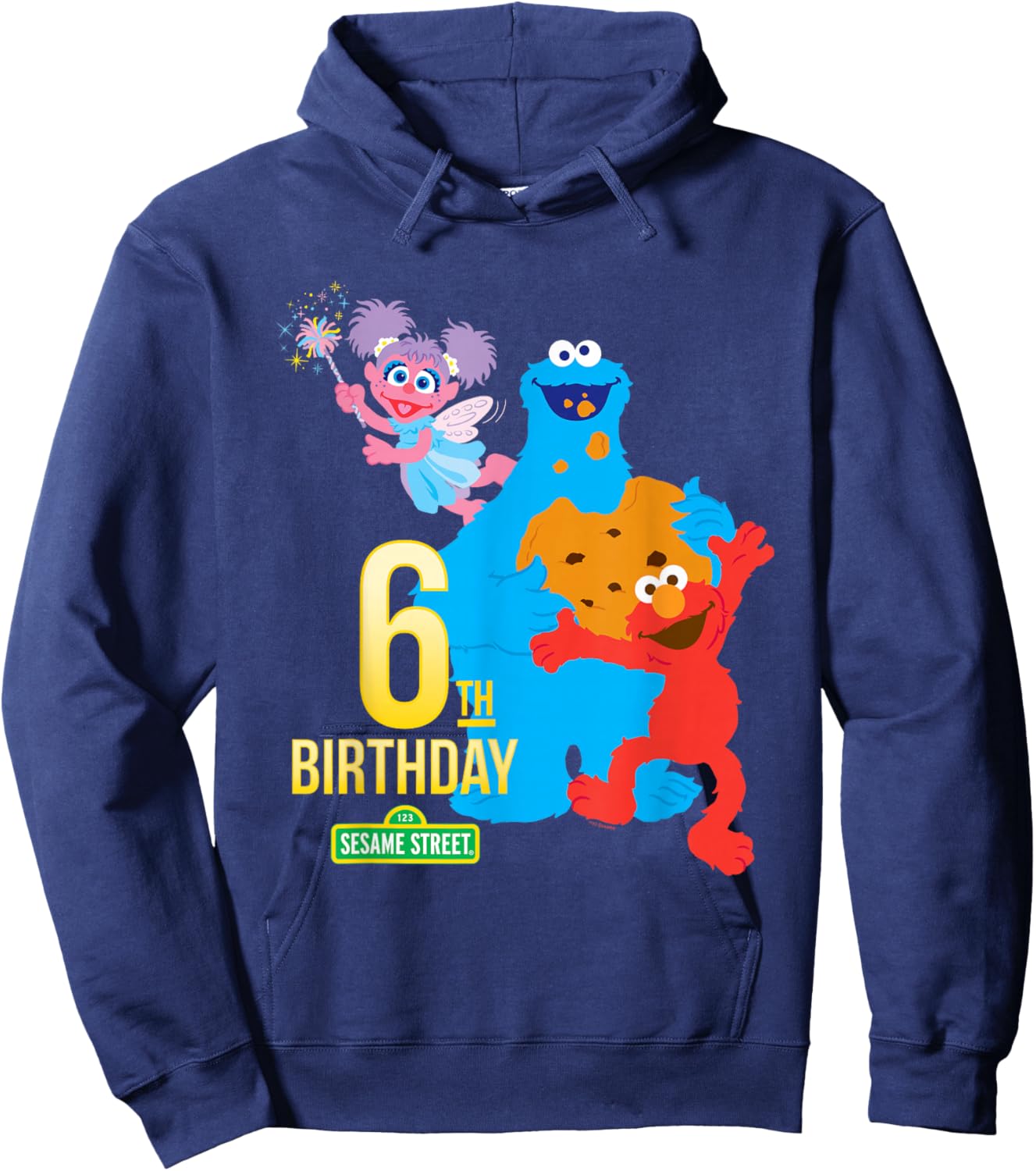 Sesame Street 6th Birthday Hoodie - Hoodie | Navy