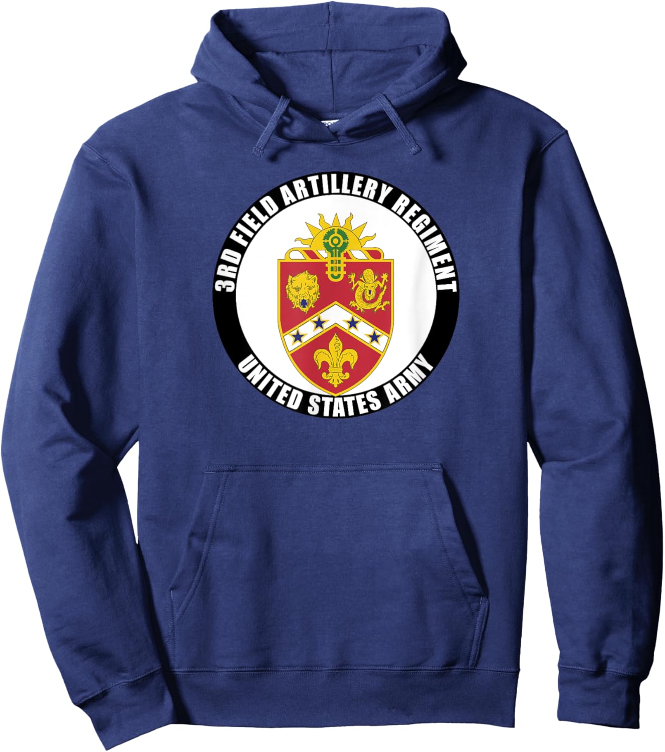 3rd Field Artillery Regiment United States Army Veteran Hoodie - Hoodie | Navy