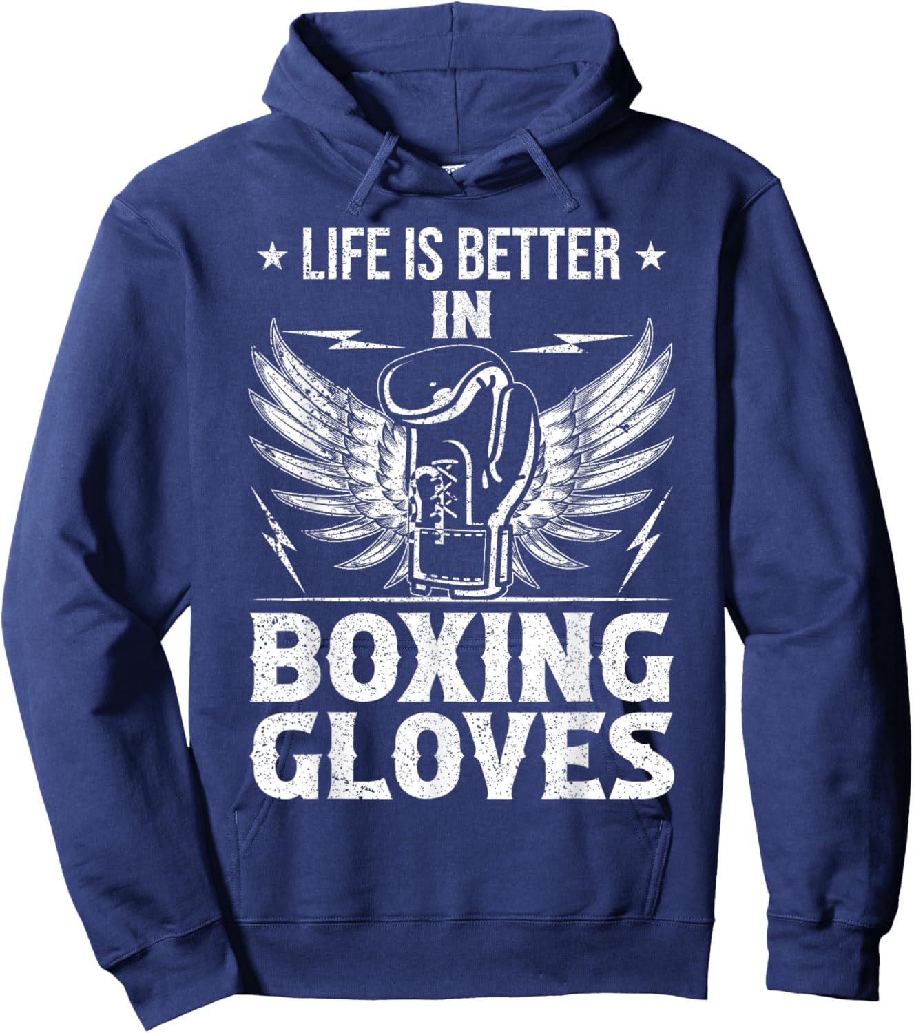 Life Better In Boxing Gloves Hoodie - Hoodie | Navy