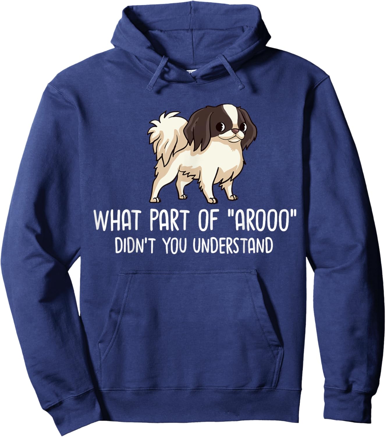 Japanese Chin Dog Puppies Owner Lover Men Women Kids Hoodie - Hoodie | Navy
