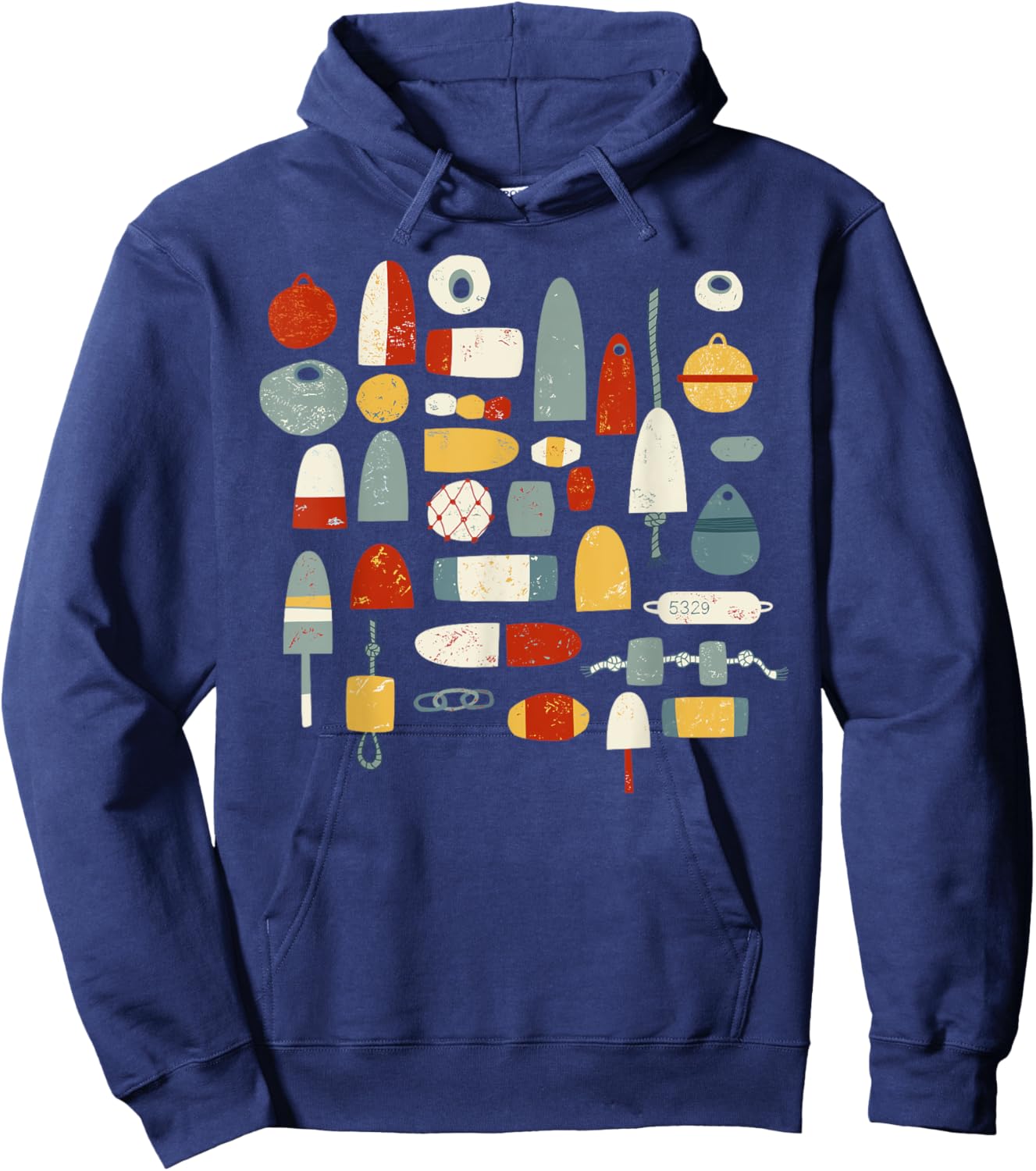 Fishing Boat Buoys Hoodie - Hoodie | Navy