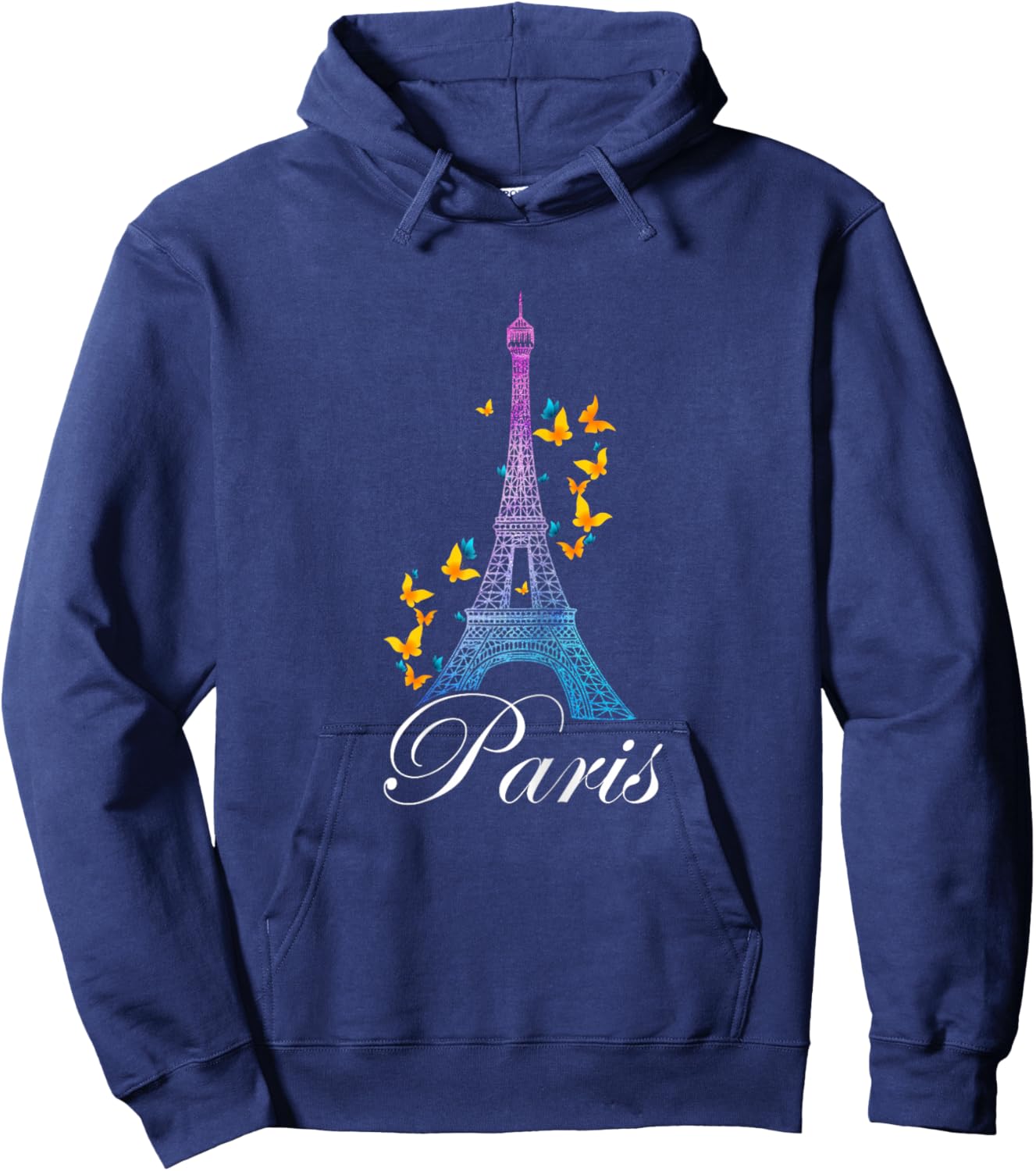 Eiffel Tower Paris Holiday France Shirt Souvenir Women Kids Hoodie - Hoodie | Navy