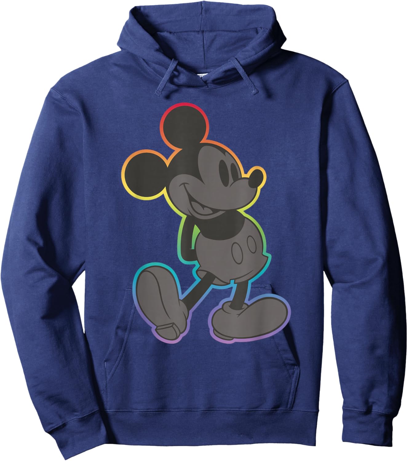 Disney Mickey and Friends Mickey Mouse Rainbow Outline Hoodie - Hoodie | Navy