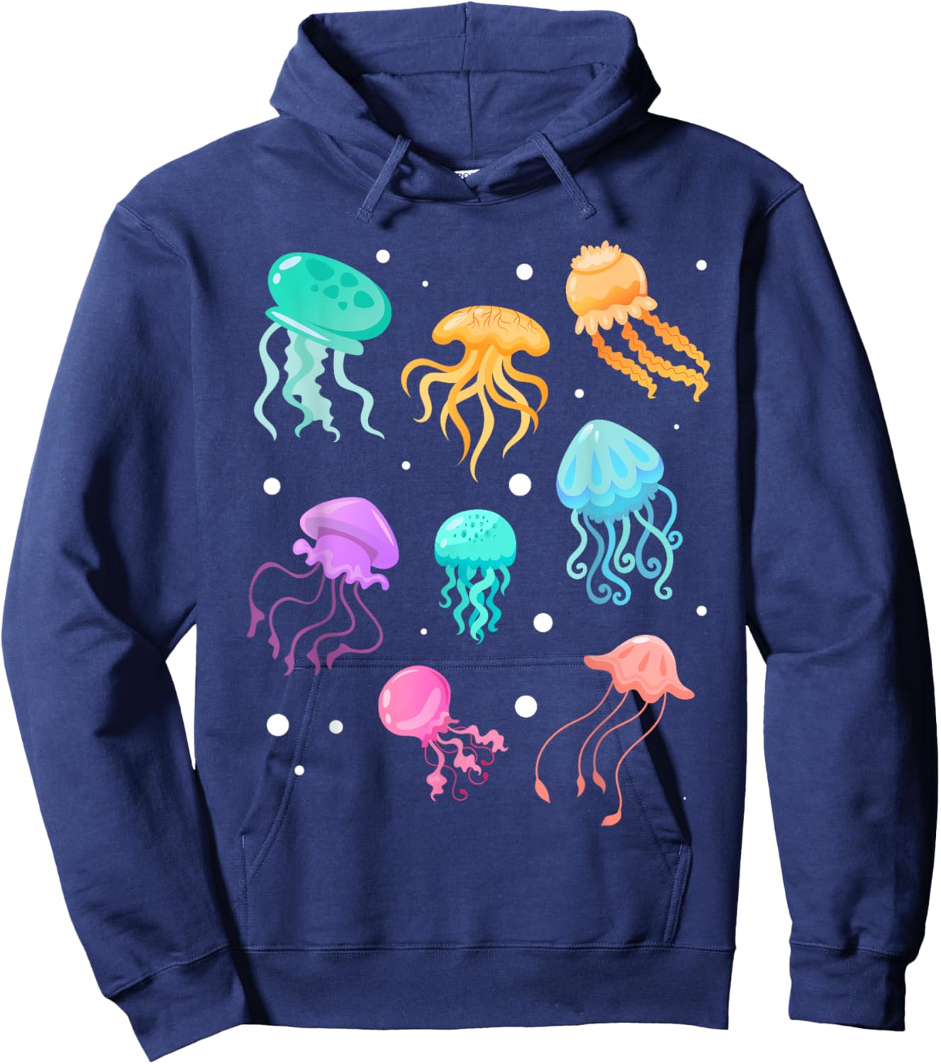 Jellyfishes Swimming Jellyfish Jelly Fish Jellyfishes Hoodie - Hoodie | Navy