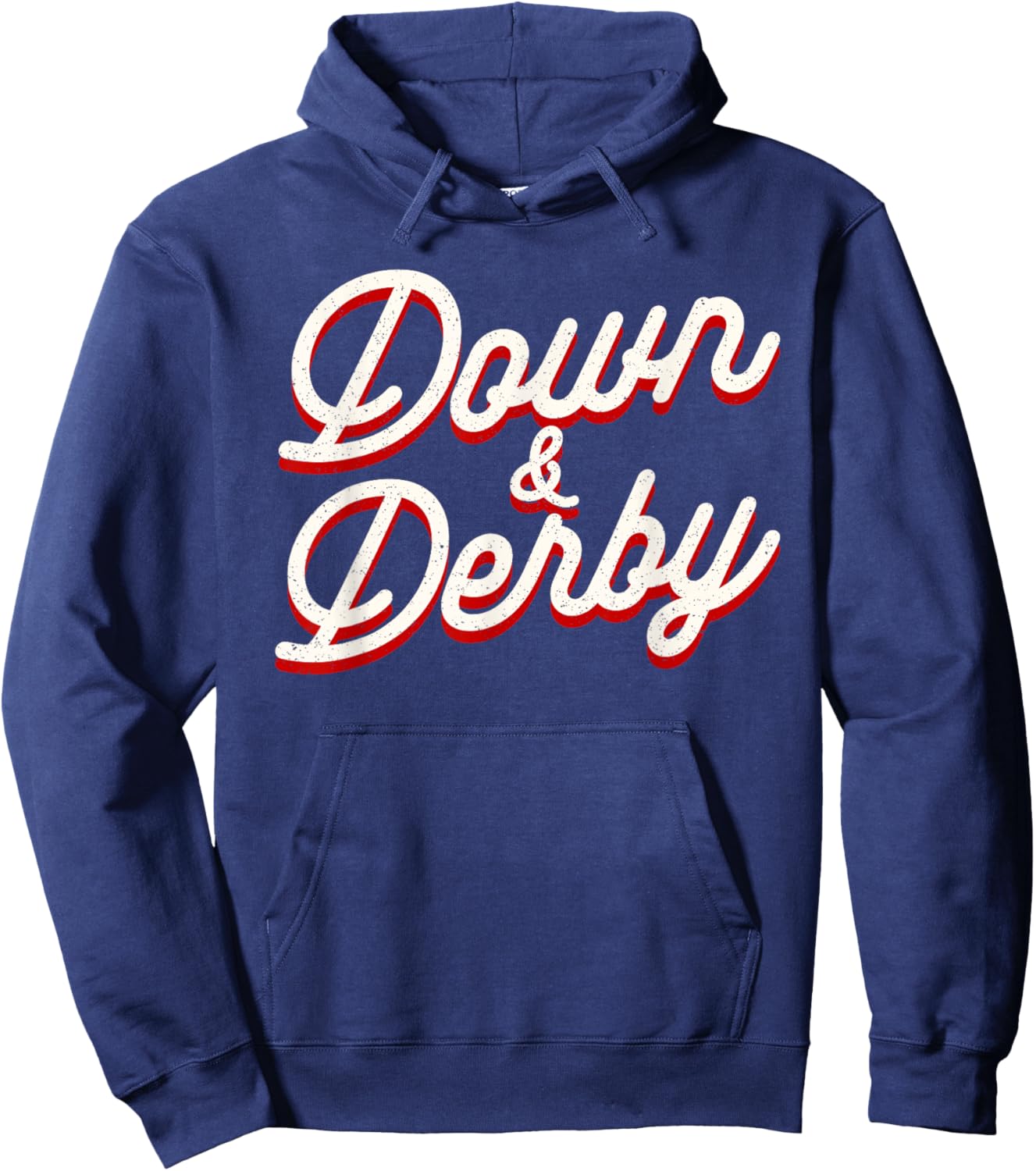 Funny Horse Racing Vintage Down And Derby KY Derby Horse Hoodie - Hoodie | Navy