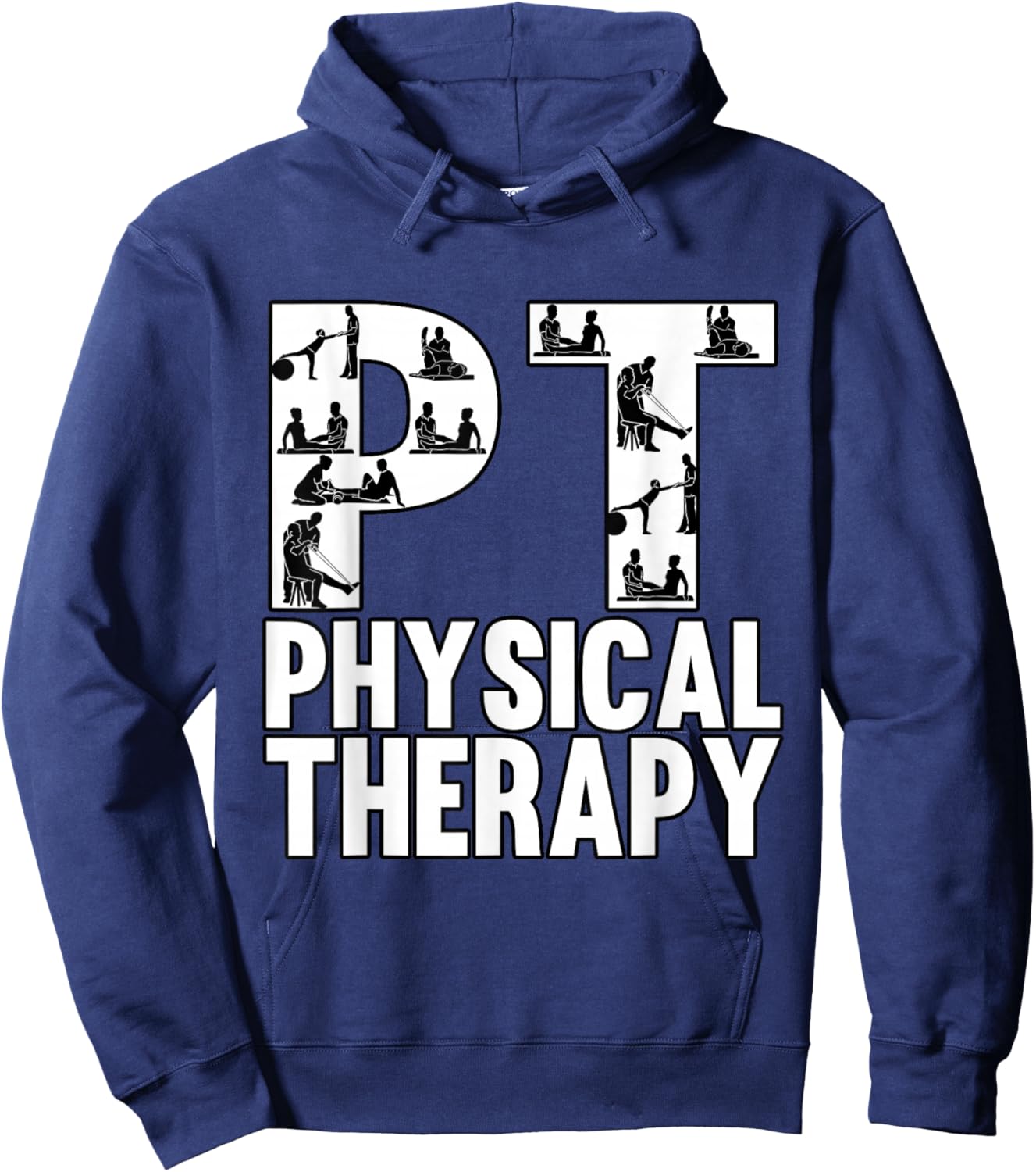 Health PT Physical Therapy Clinical Medical Professional Hoodie - Hoodie | Navy