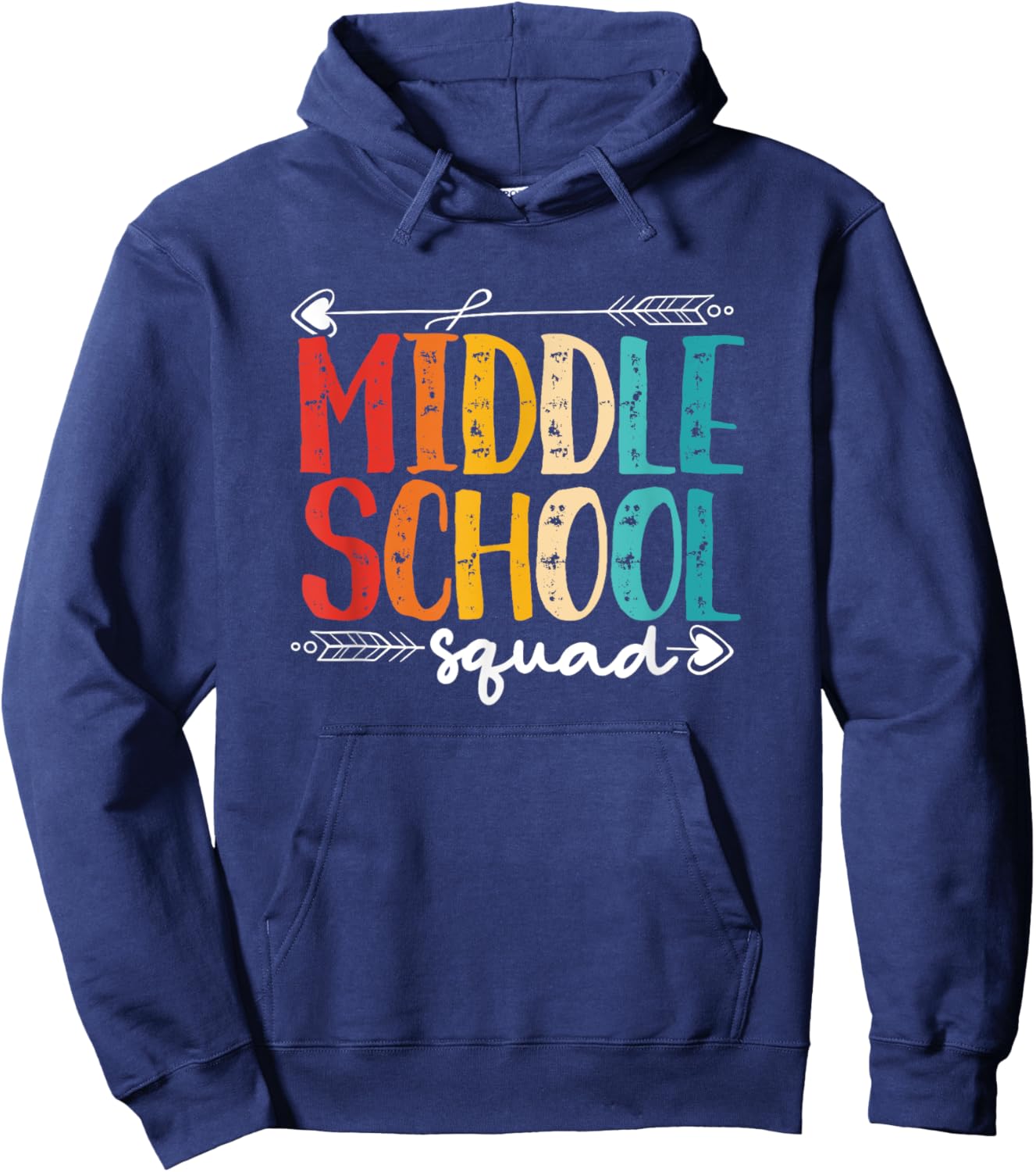 Middle School Squad | Middle School Student Hoodie - Hoodie | Navy