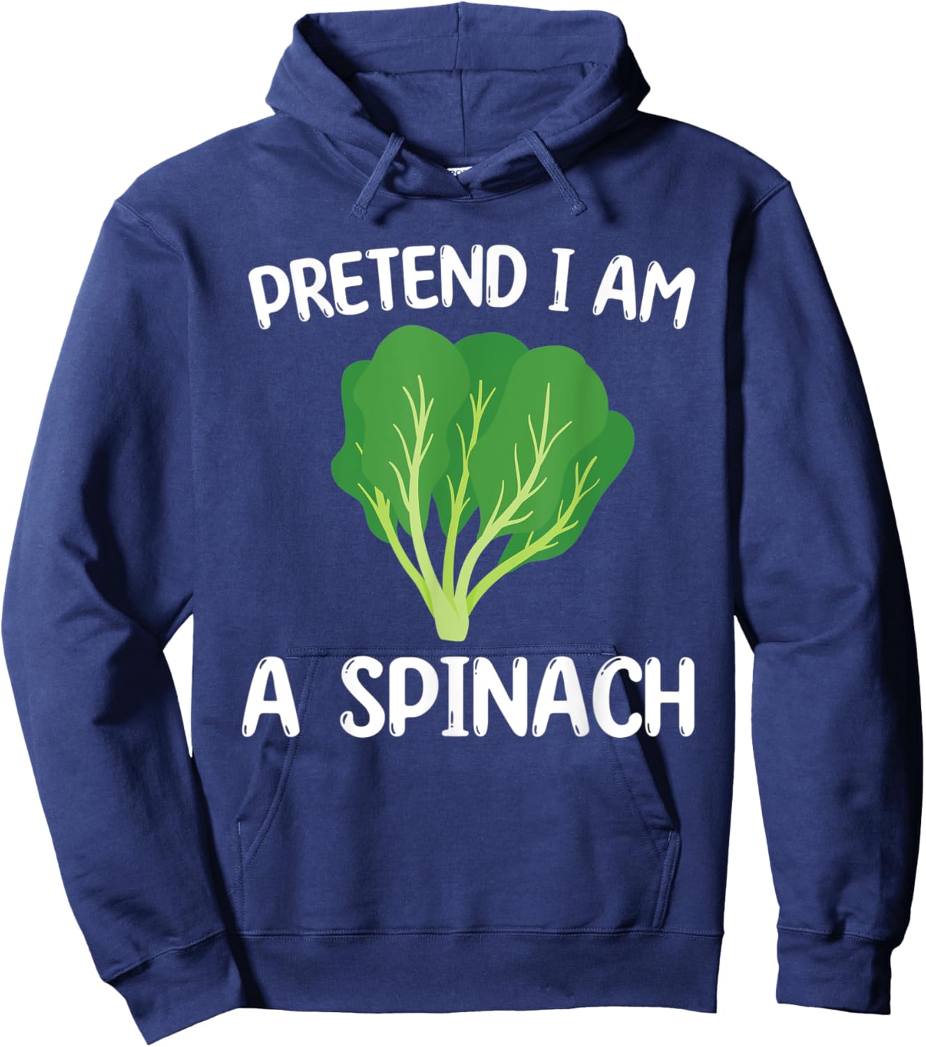 Cute Spinach Costume Love Healthy Food Hoodie - Hoodie | Navy