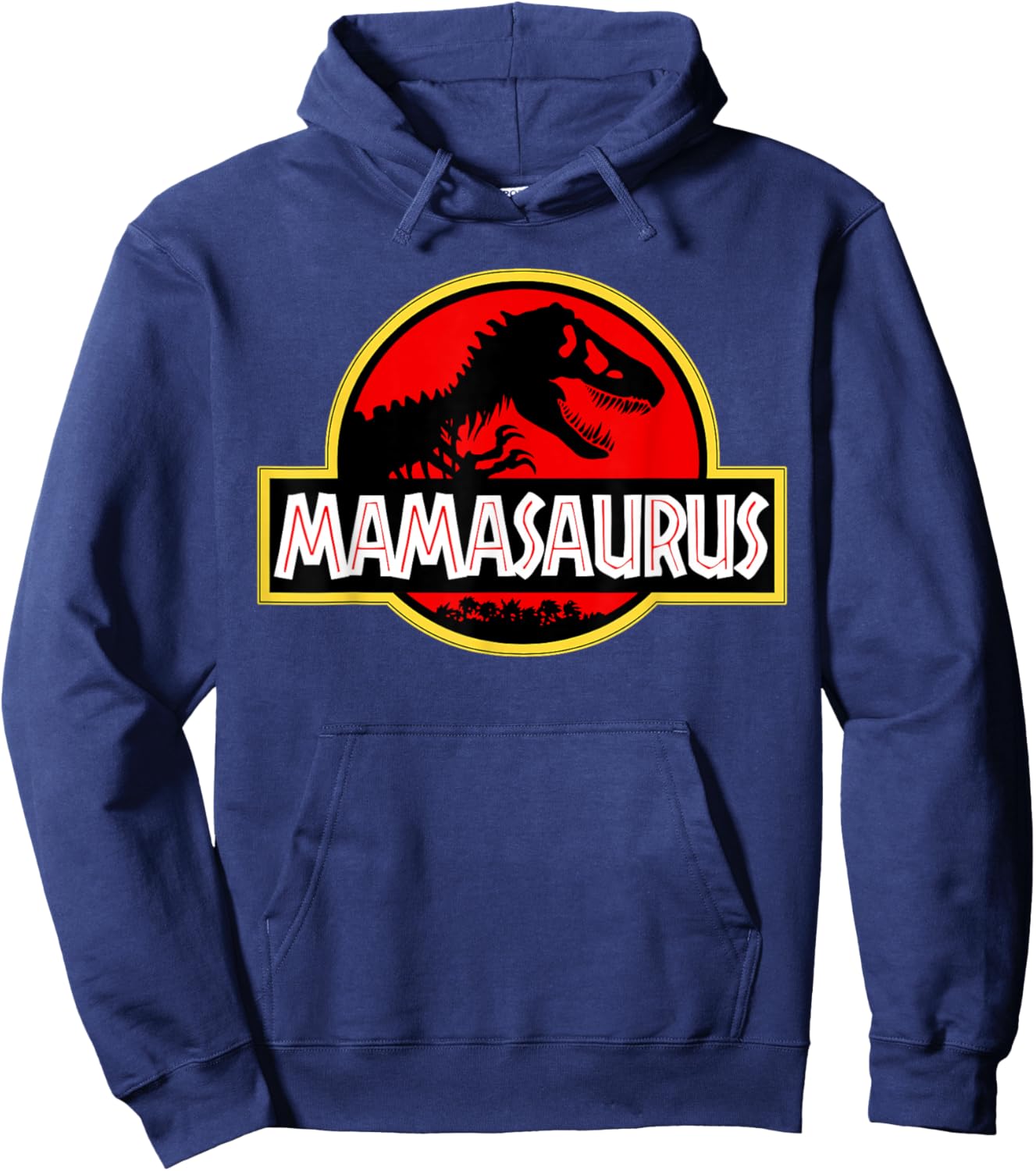 Funy Retro Vintage Mamasaurus Hoodie - Hoodie | Navy