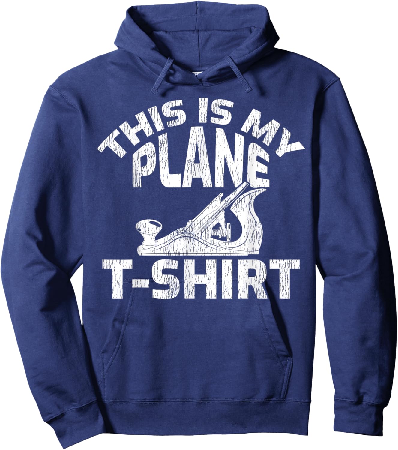 This Is My Plane - Funny Wood Planer Woodworker Hoodie - Hoodie | Navy