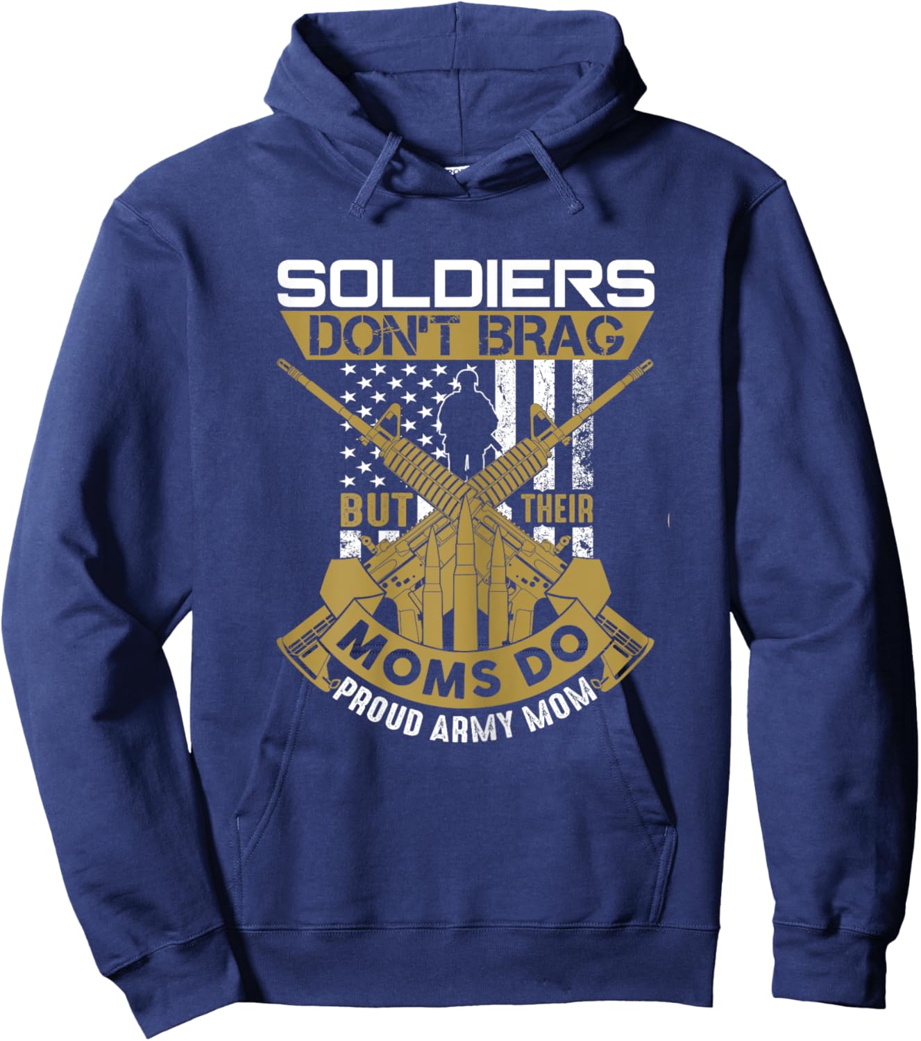 Army Mama Family Son Proud Army Mom Military Mother's Day Hoodie - Hoodie | Navy