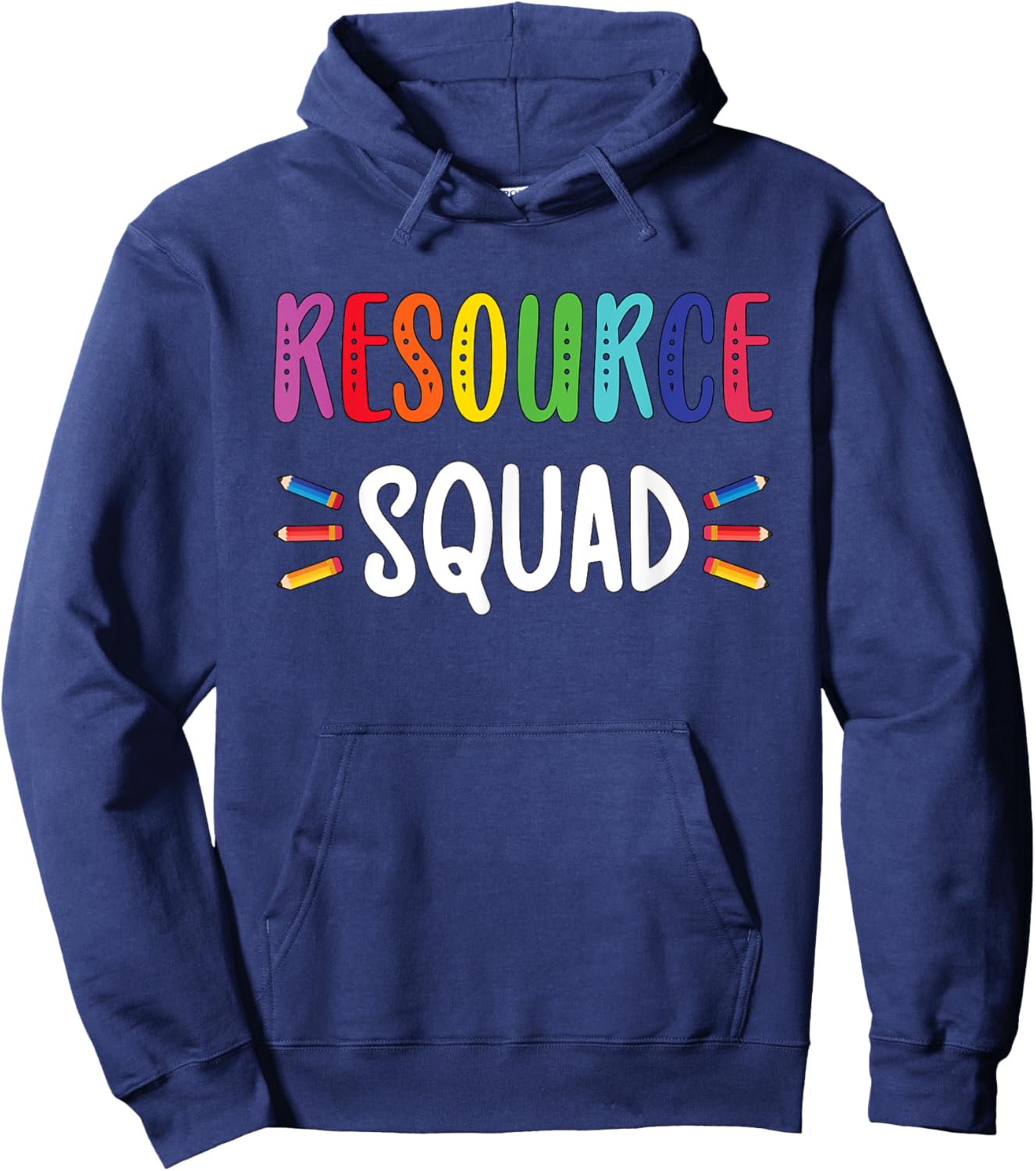 Resource Teacher Squad Resource Teaching Crew Hoodie - Hoodie | Navy