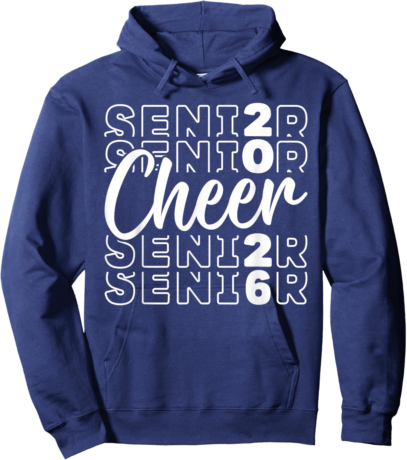 Cheer Senior Mom 2026 Cheerleading Senior Mother 2026 Hoodie - Hoodie | Navy