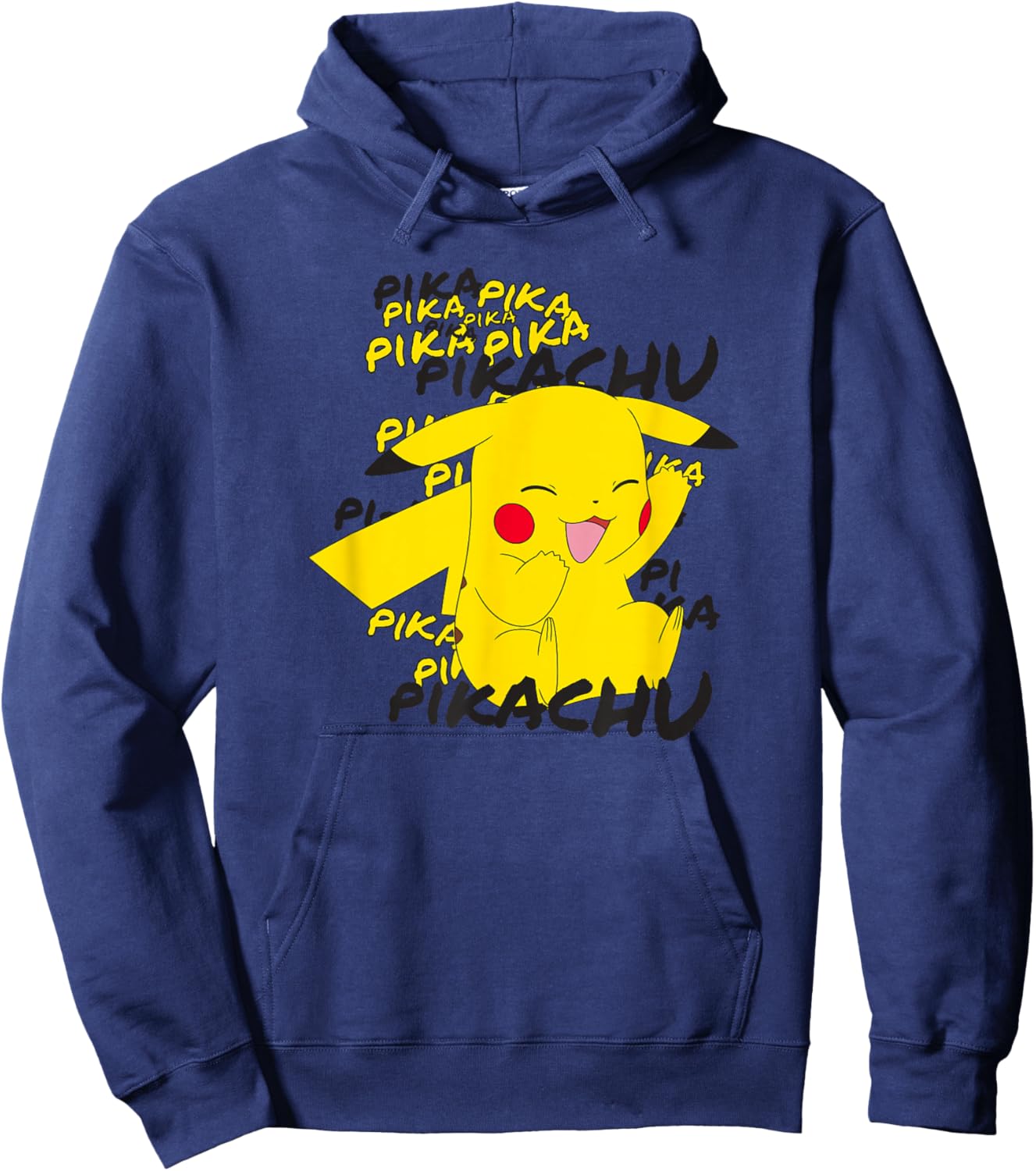 Pokémon Pikachu Cracks A Joke Laughing Small Hoodie - Hoodie | Navy