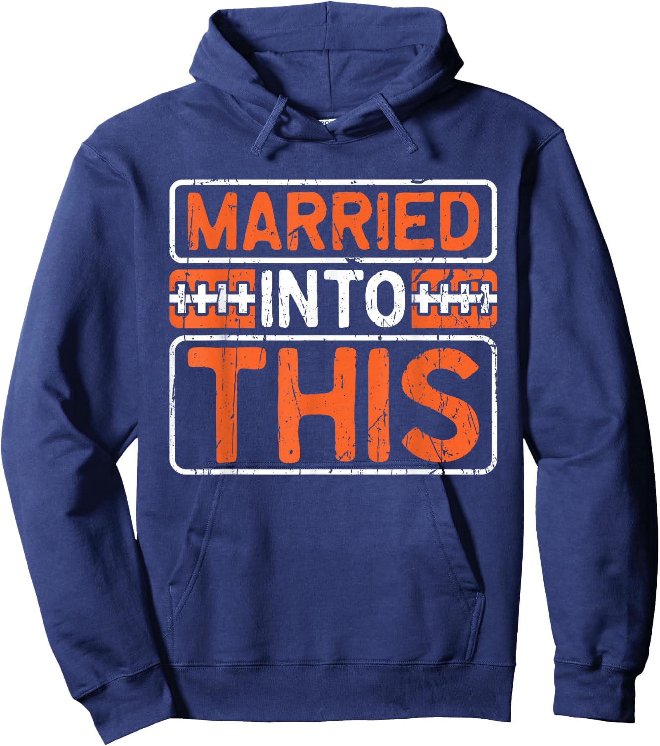 City - Commitment - Pride Married To This Cleveland - -Adults - Black - Small - Short Sleeve Hoodie - Hoodie | Navy