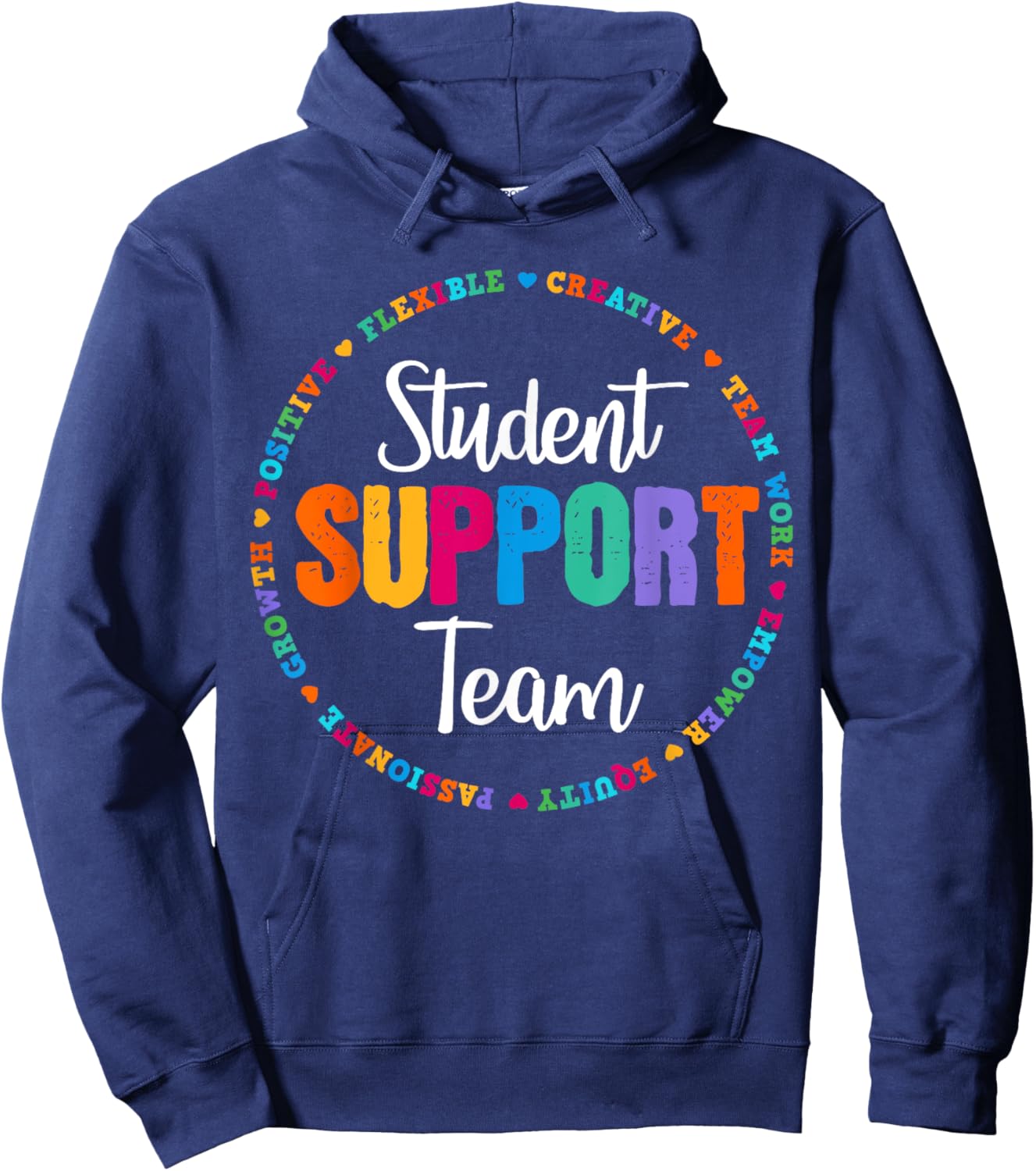 Student Support Team Counselor Social Worker Teacher Crew Hoodie - Hoodie | Navy