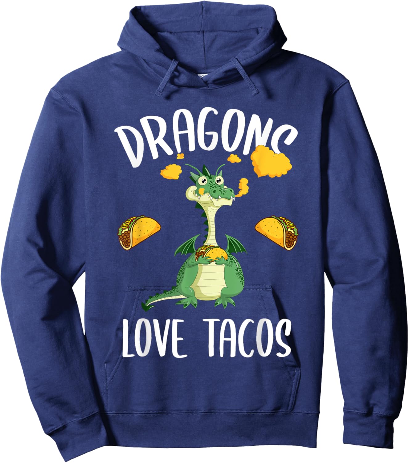 Dragons Love Tacos Hoodie - Hoodie | Navy