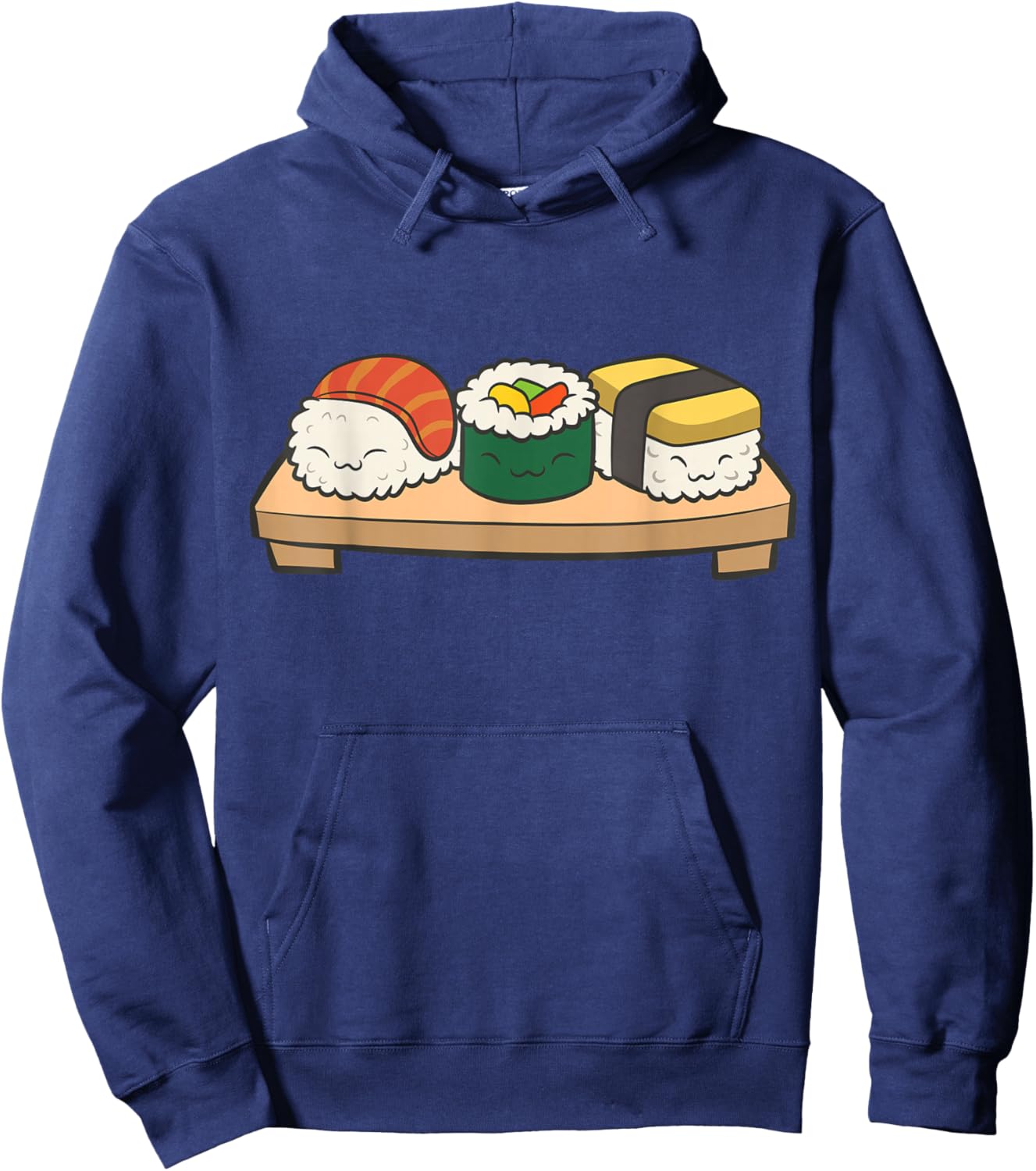 Kawaii Sushi Anime Japanese Food Love Sushi Hoodie - Hoodie | Navy