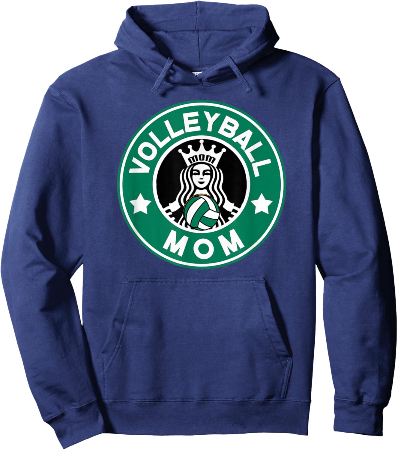 Volleyball Mom Mother of Volleyball Player Hoodie - Hoodie | Navy