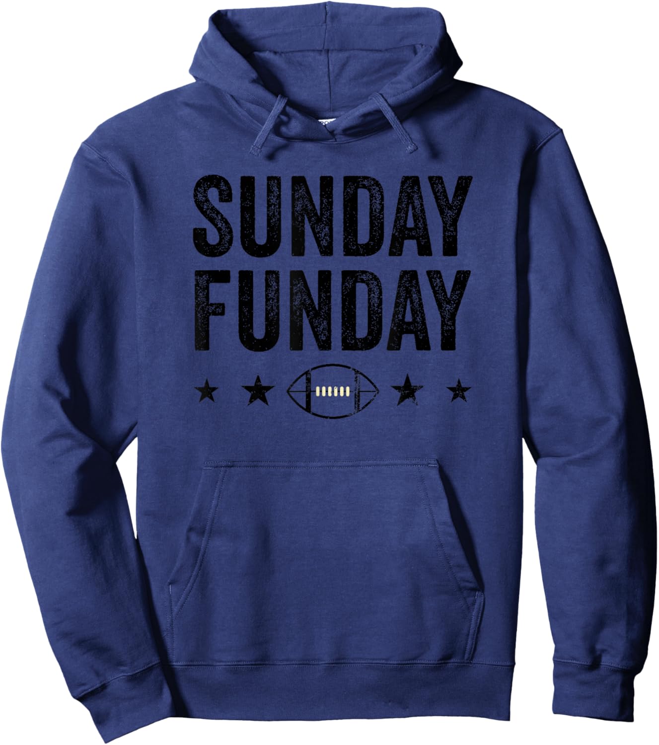 Sunday Funday Game Day Is The Best Day American Football Hoodie - Hoodie | Navy
