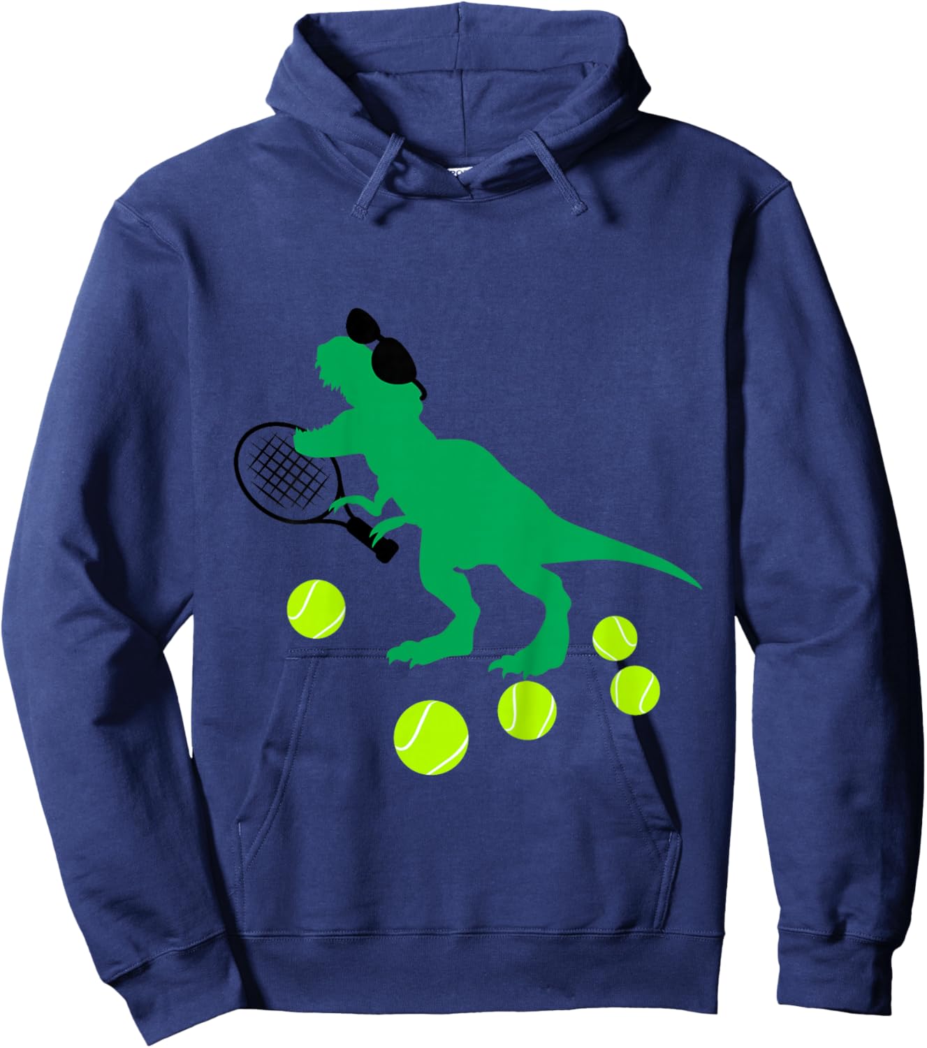 Boys Tennis Dinosaur for Toddler and Baby Dino Lover Hoodie - Hoodie | Navy