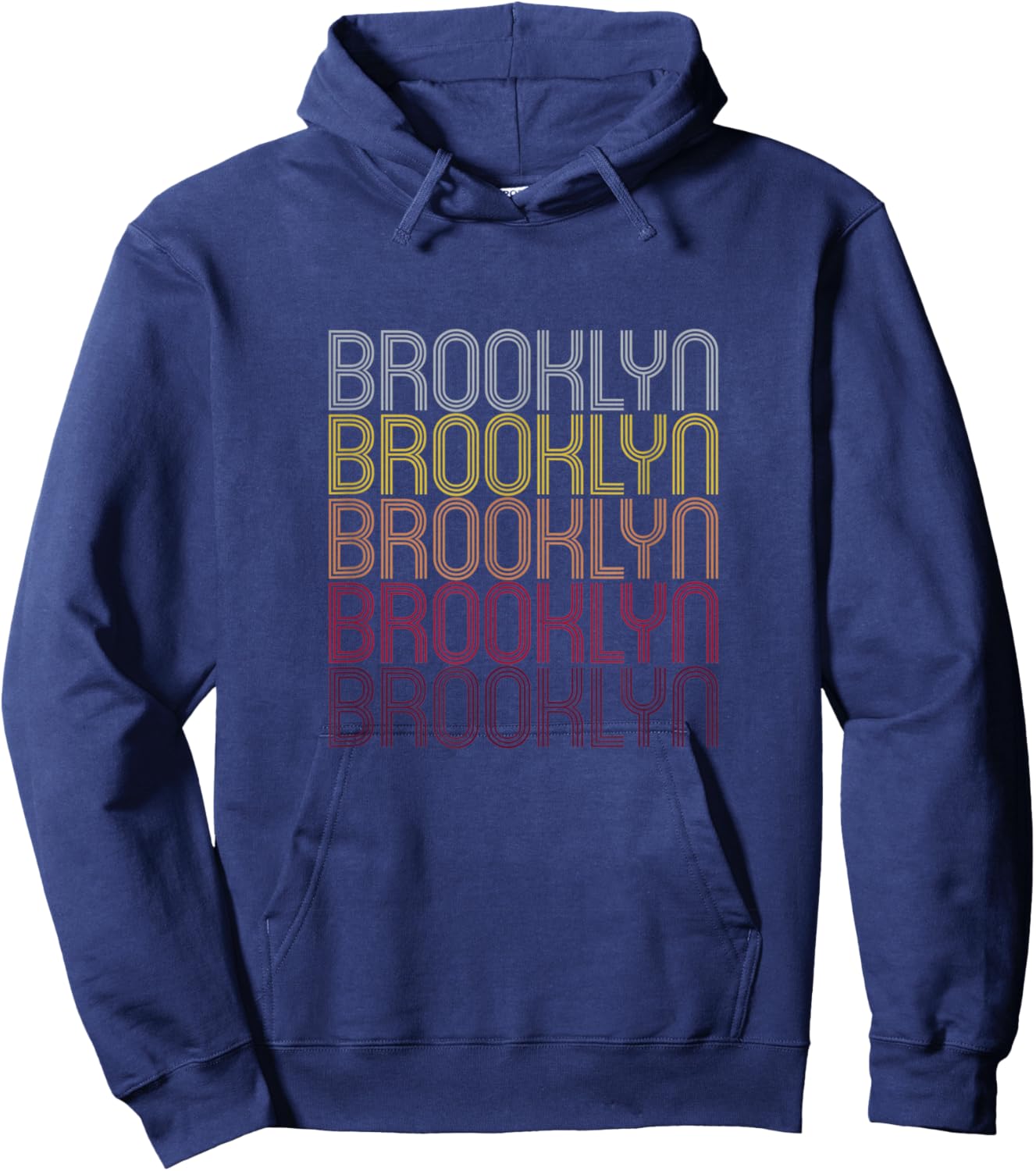Brooklyn Personalized First Name Surname Hoodie - Hoodie | Navy