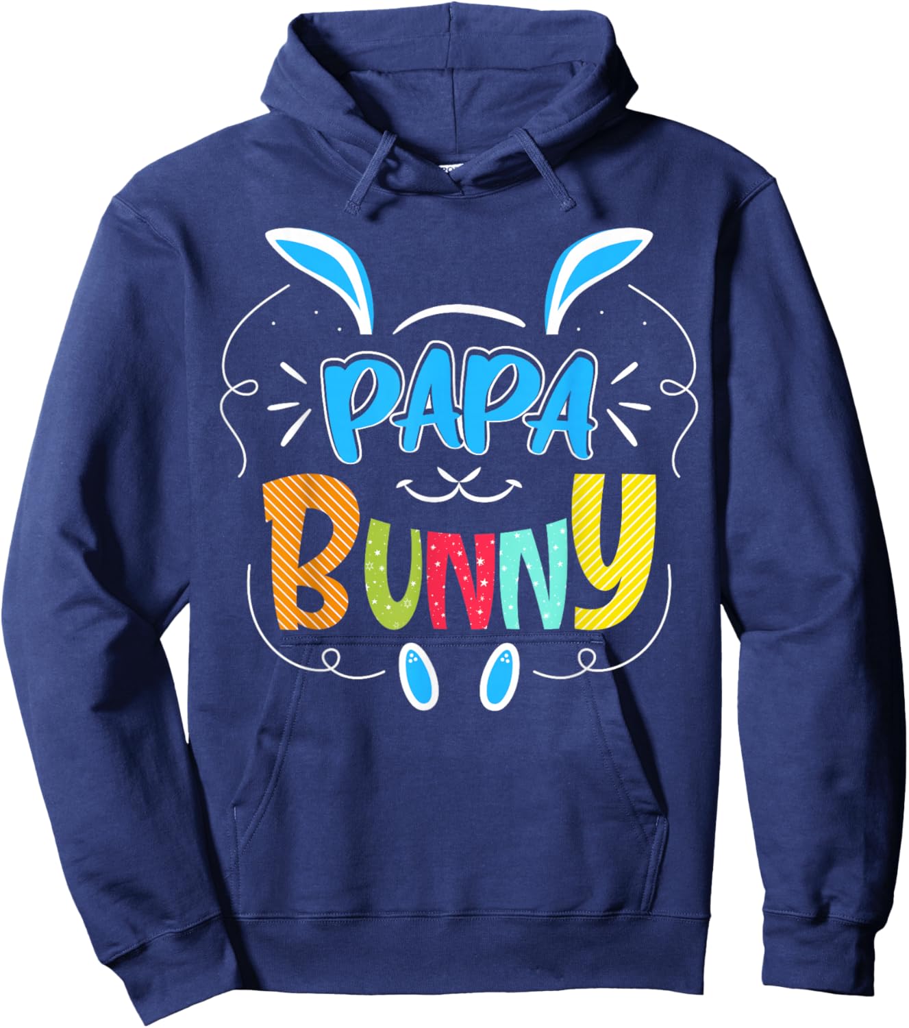 Papa Bunny Hoodie - Hoodie | Navy