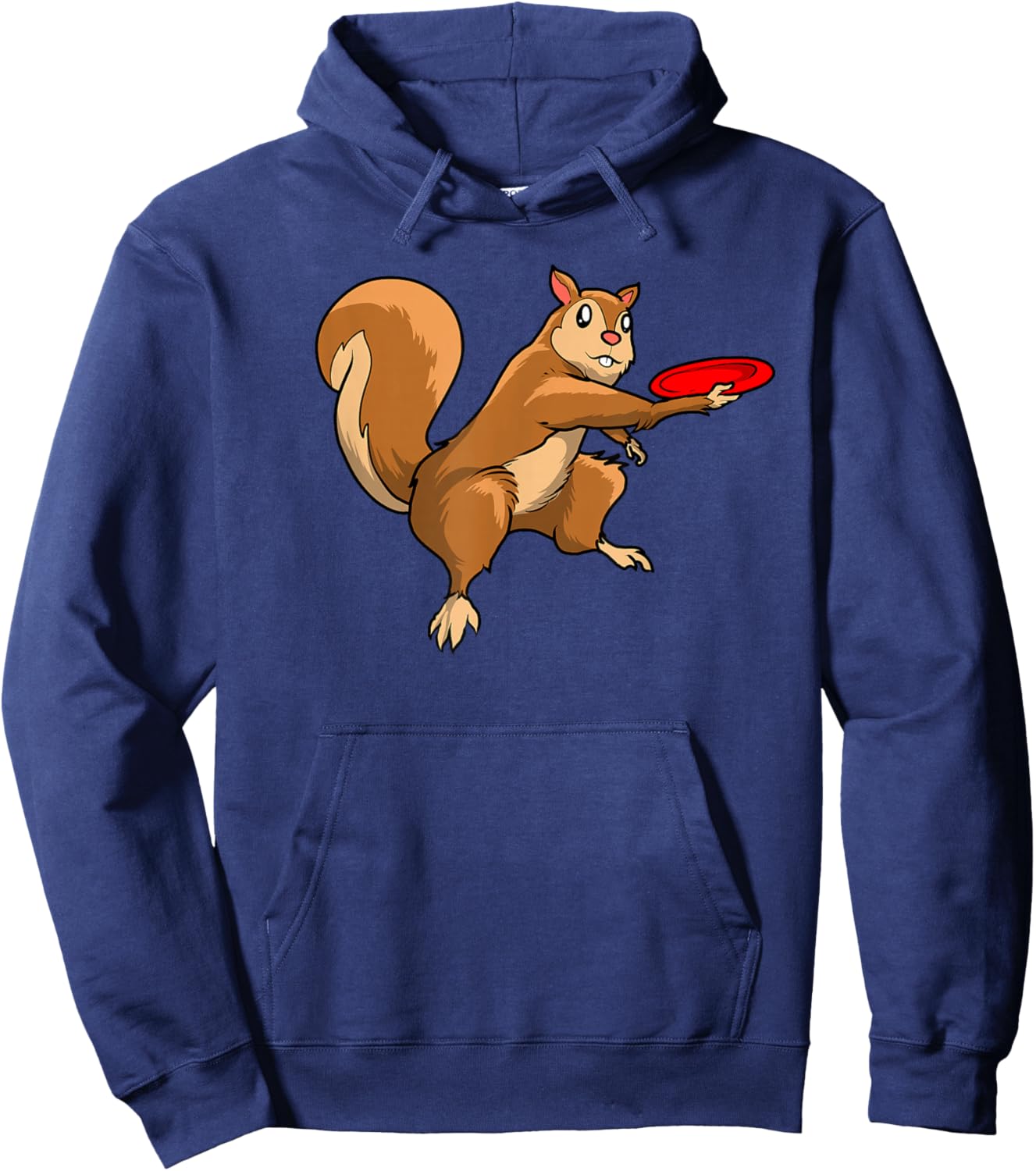Disc Golf Squirrel - Frolf Frisbee Golf Disc Hoodie - Hoodie | Navy