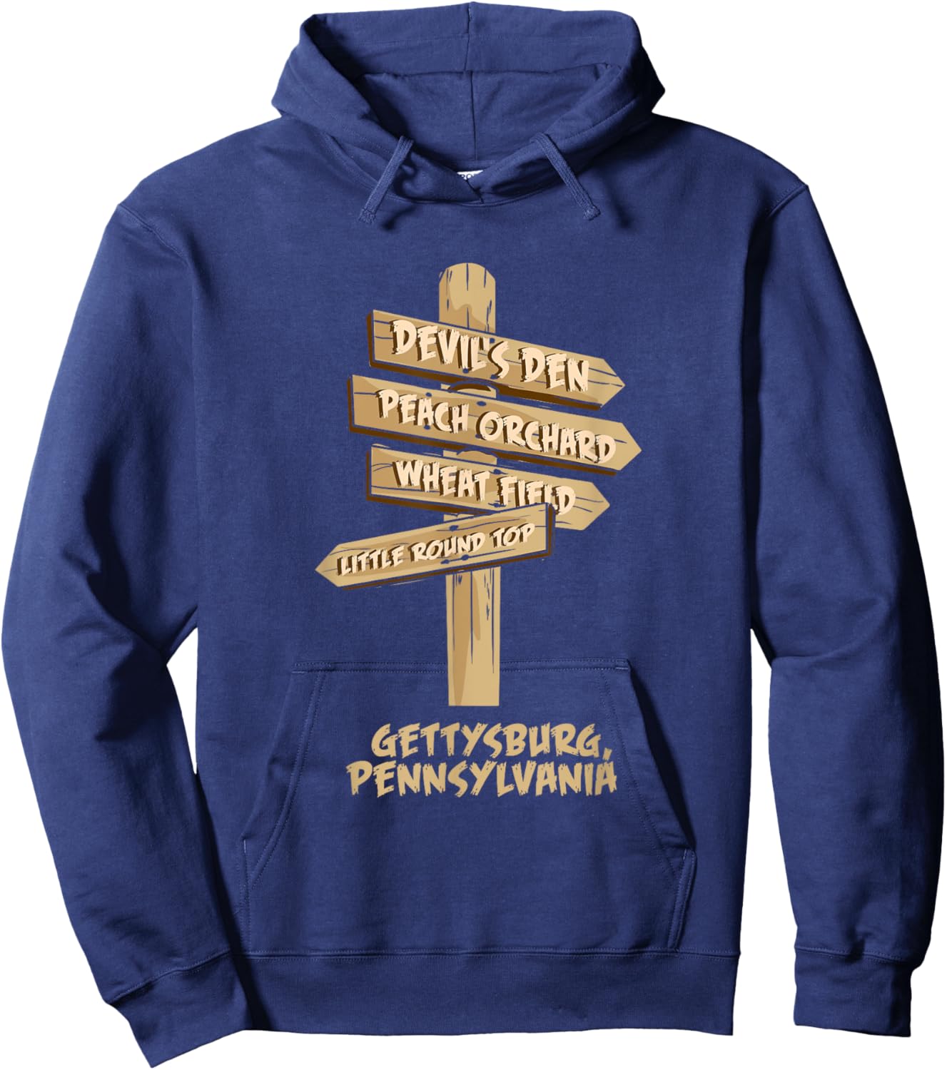 Gettysburg Pennsylvania American civil war - US History Hoodie - Hoodie | Navy