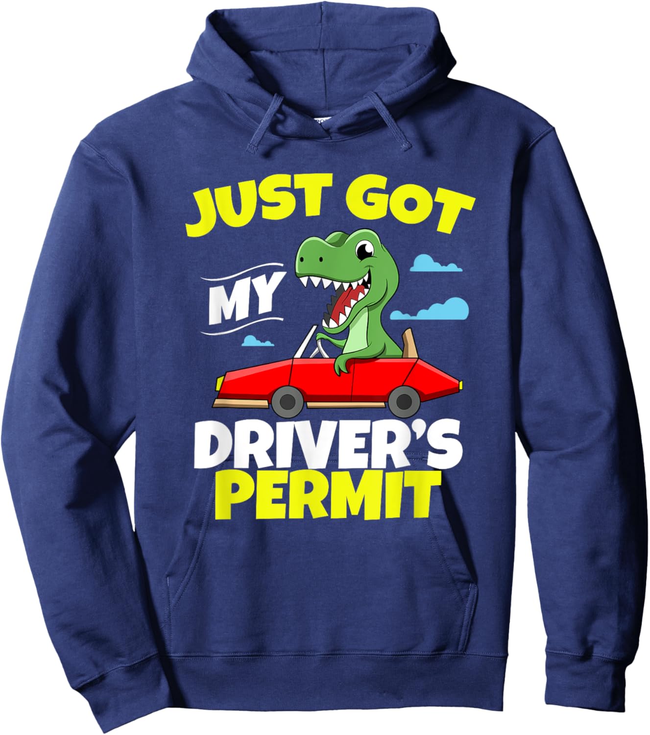 Just Got My Driver's Permit Licensed Crocodile Teen Driver Hoodie - Hoodie | Navy